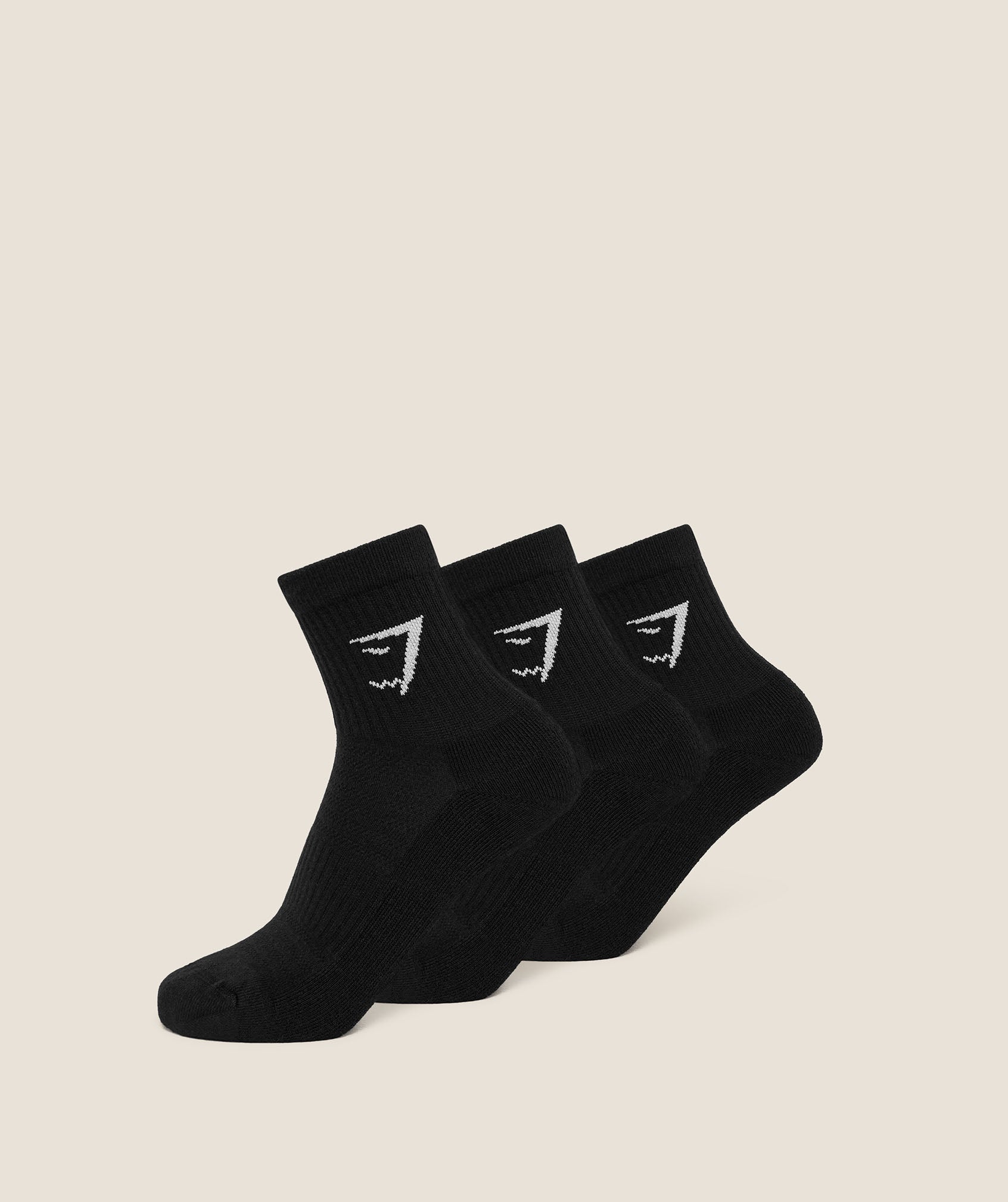 Gymshark Midi Socks 3pk 'GS Black'