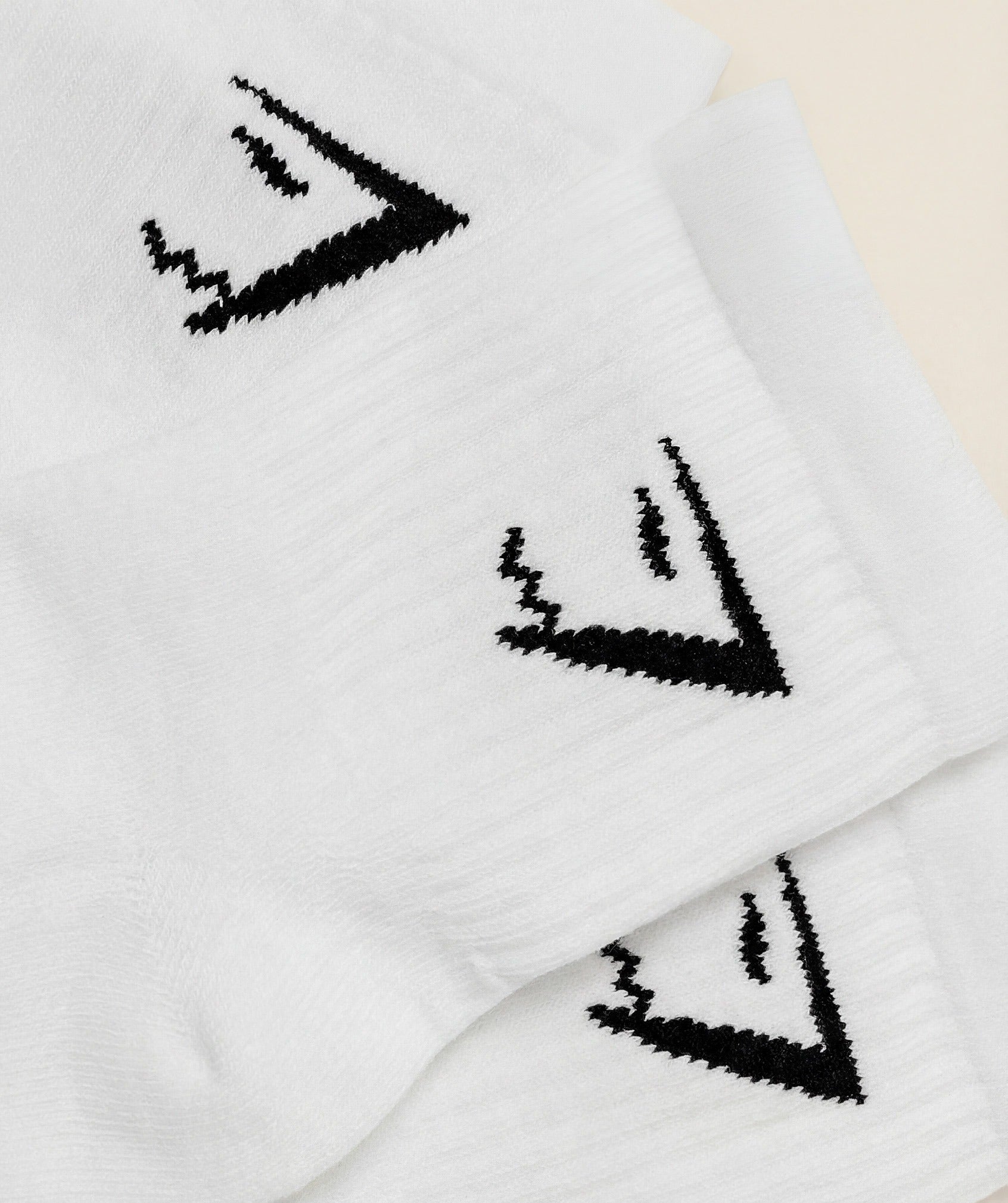 Gymshark Midi Socks 3pk 'GS White'