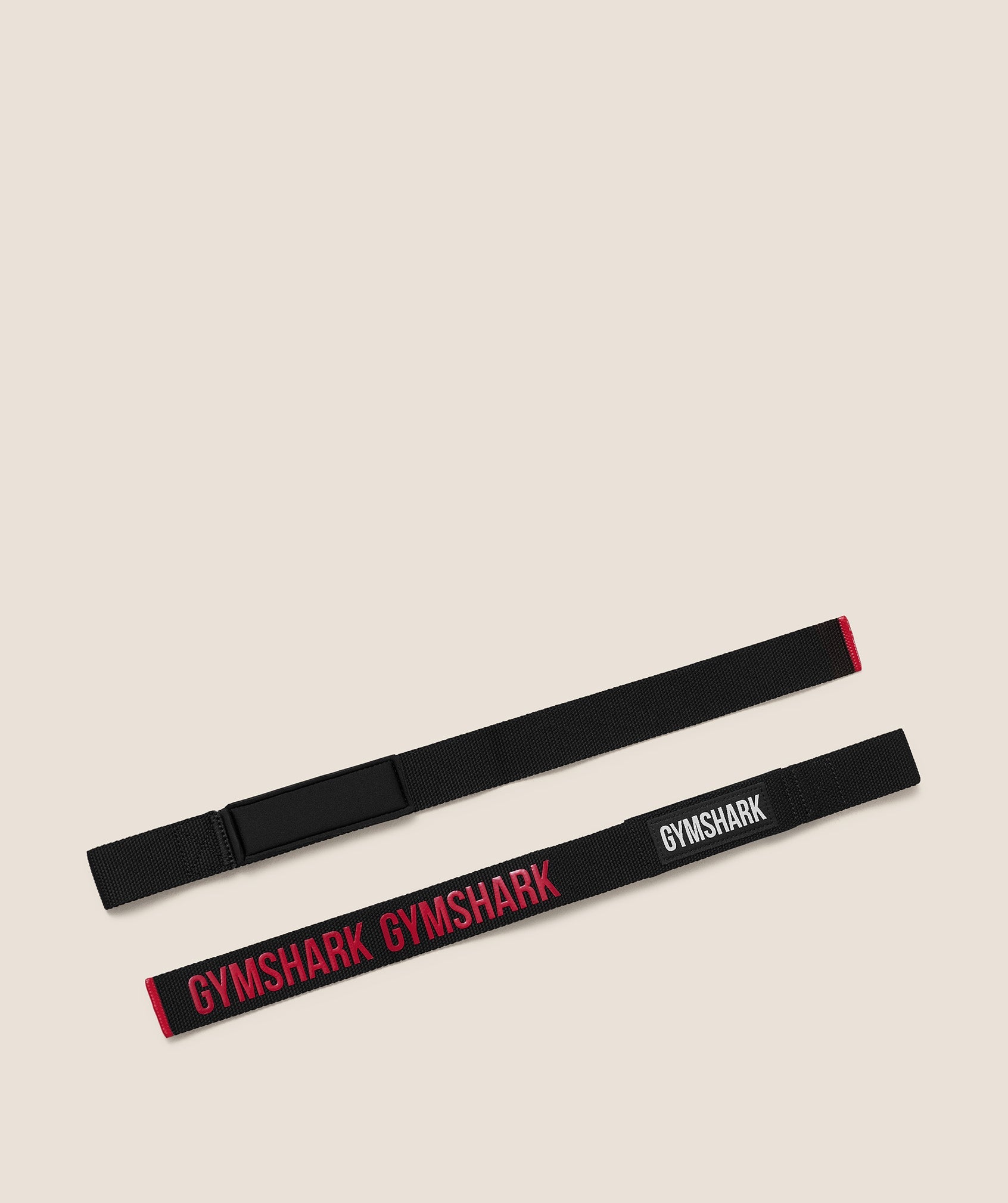 GymsharkSilicone Lifting Straps 'Black Carmine Red'