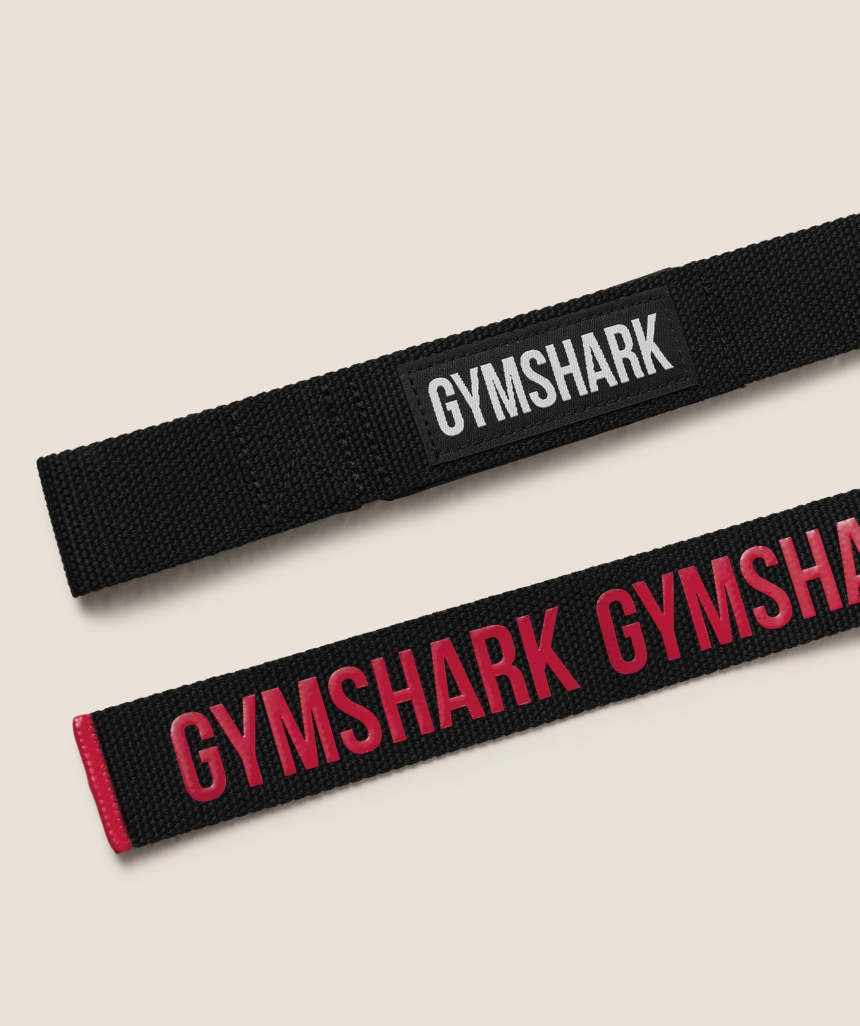 GymsharkSilicone Lifting Straps 'Black Carmine Red'