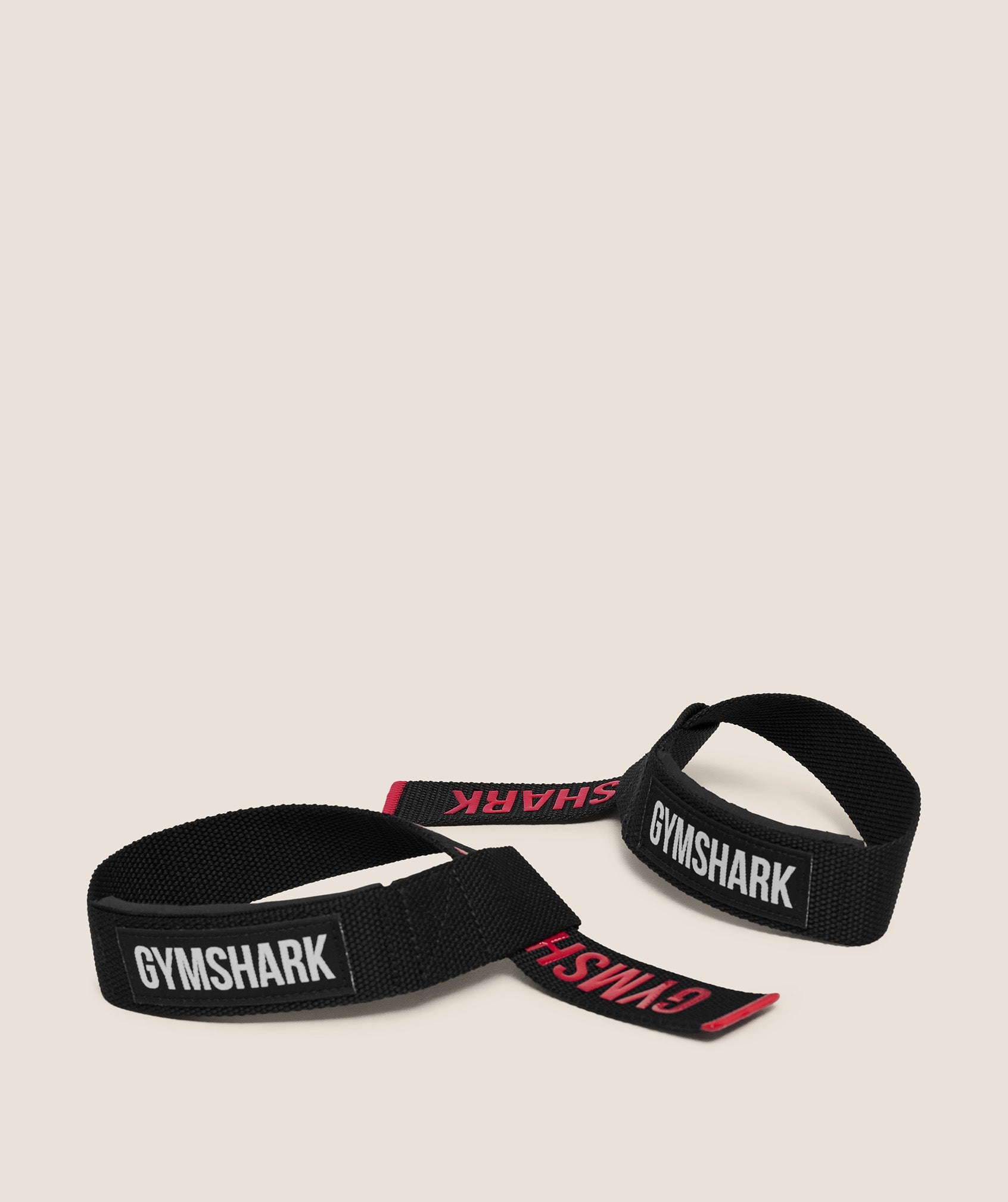 GymsharkSilicone Lifting Straps 'Black Carmine Red'