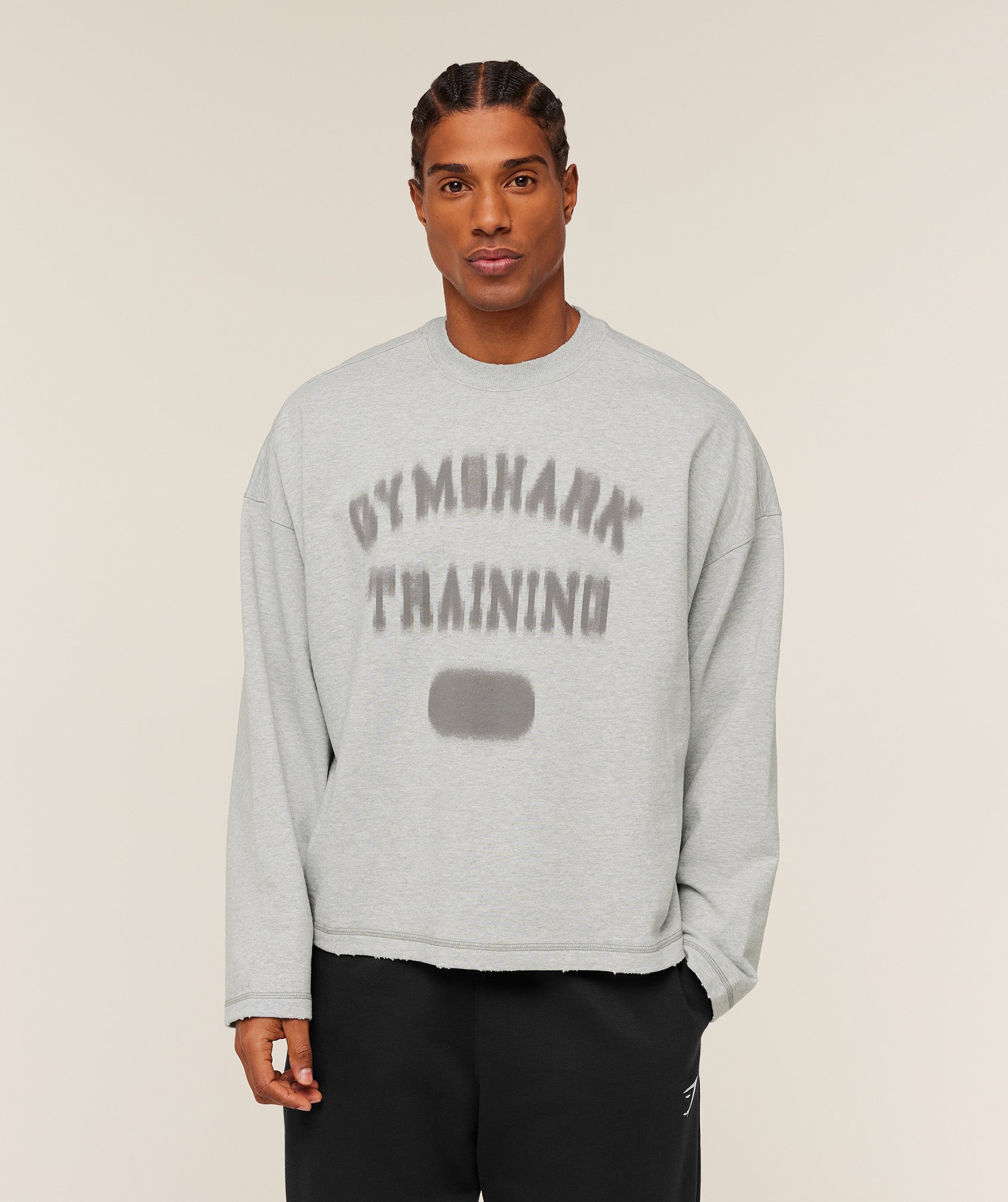 Gymshark Re-Rack Crew Neck Pullover 'Bros Soft Grey Marl'