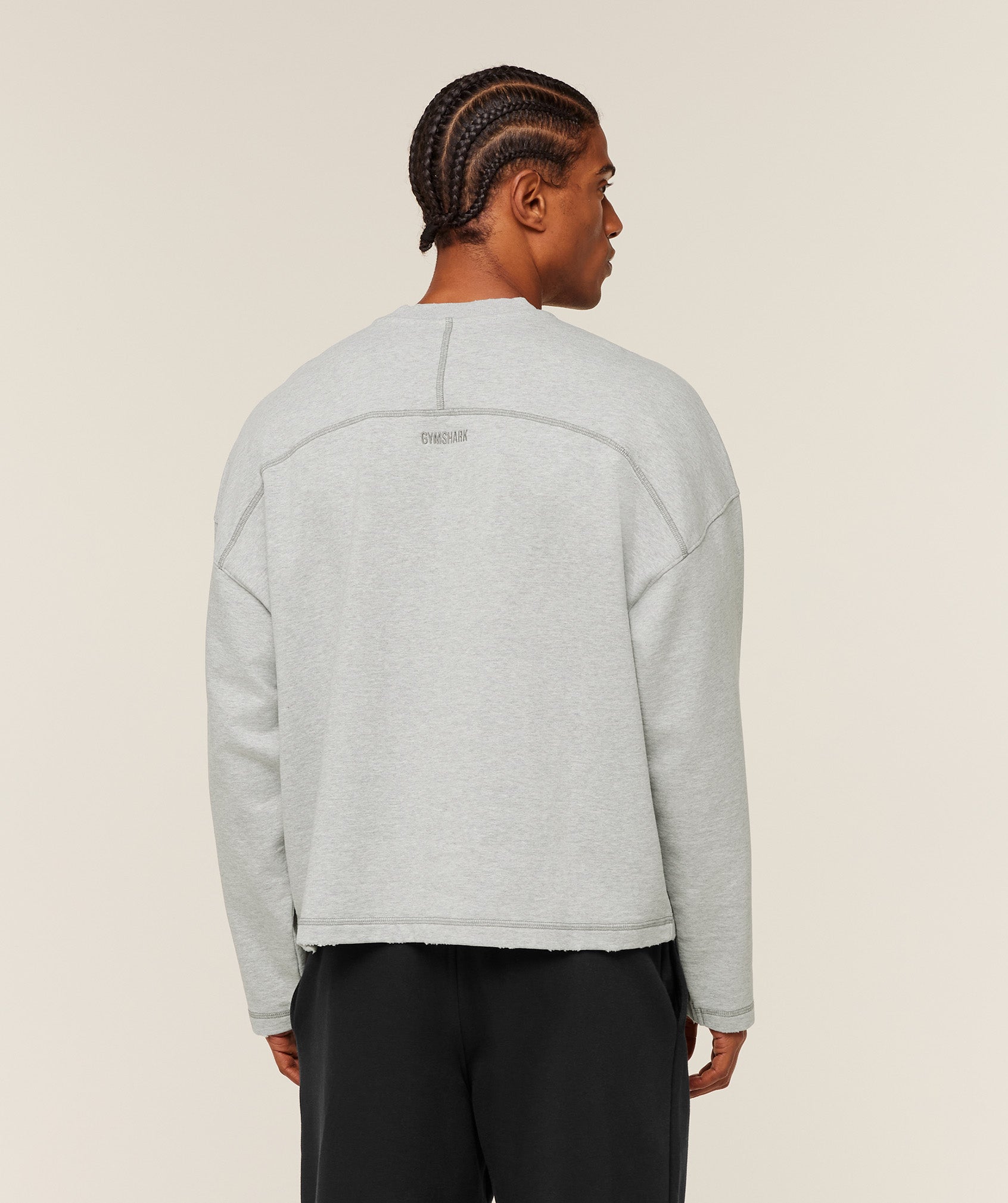 Gymshark Re-Rack Crew Neck Pullover 'Bros Soft Grey Marl'