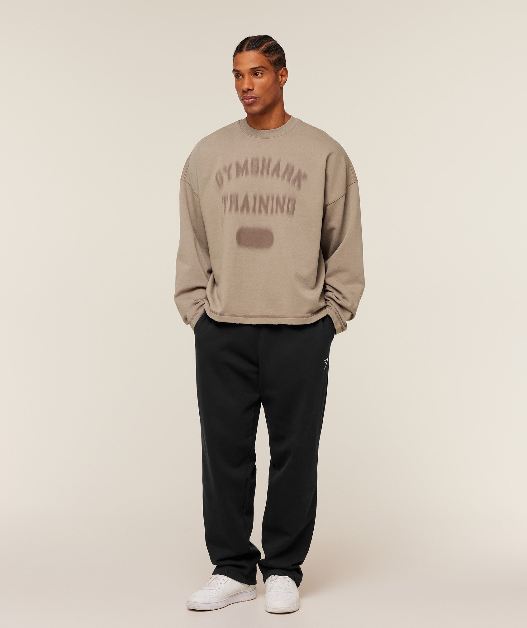 Gymshark Re-Rack Crew Neck Pullover 'Lifestyle Brown'