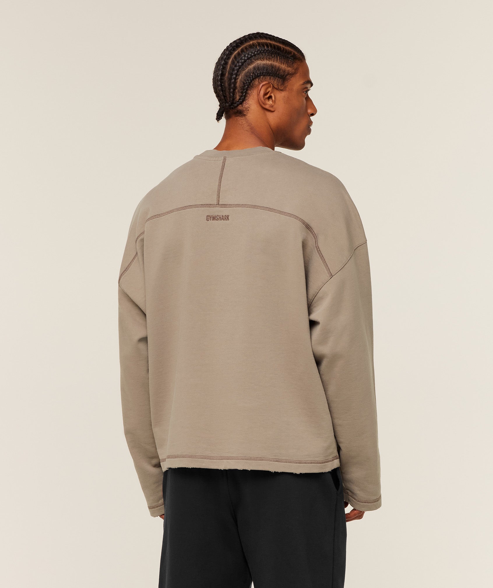 Gymshark Re-Rack Crew Neck Pullover 'Lifestyle Brown'