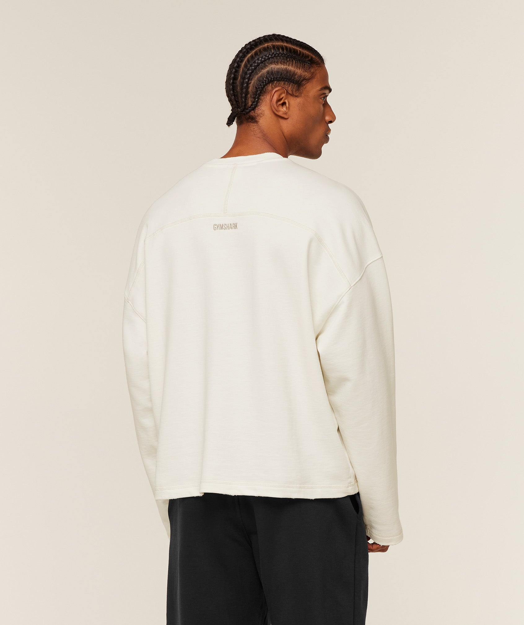 Gymshark Re-Rack Crew Neck Pullover 'GS Soft White'