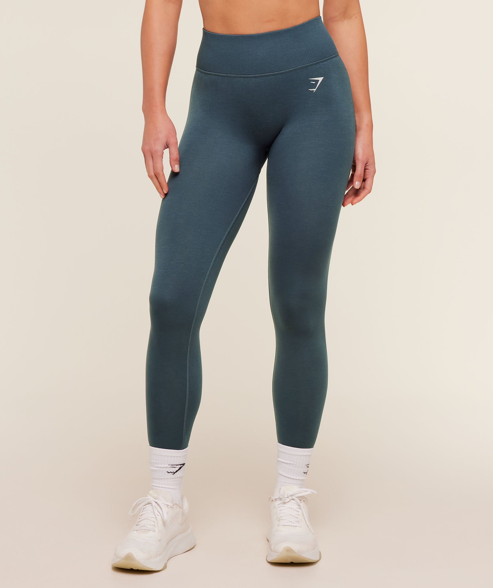 Gymshark Interval Seamless Leggings 'Stealth Blue'