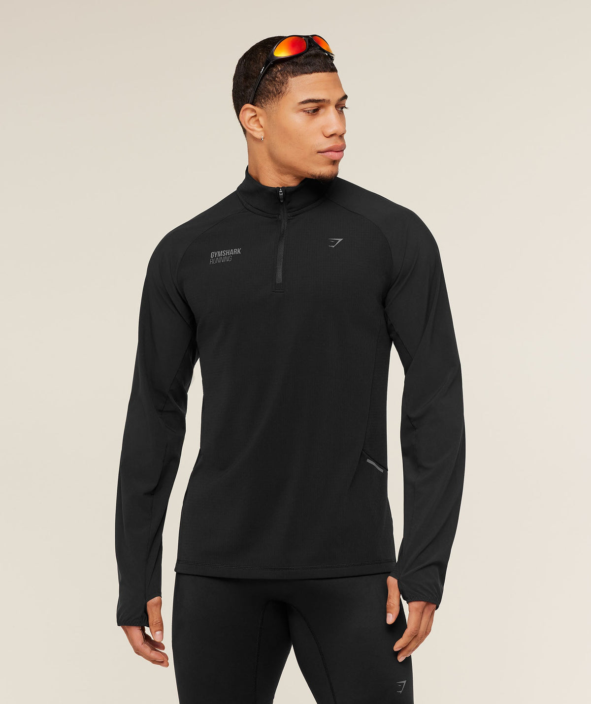Gymshark Running Elite 1/4 Zip 'Black'