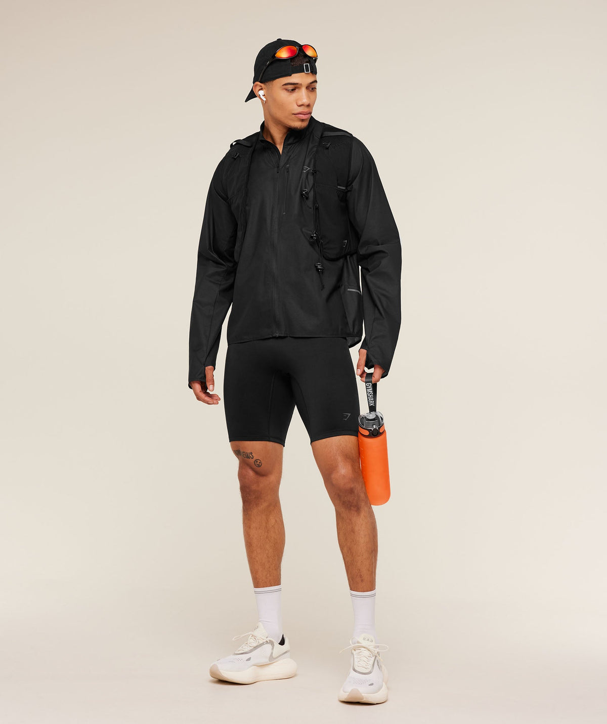 Gymshark Running Elite Lightweight Windbreaker 'Black'