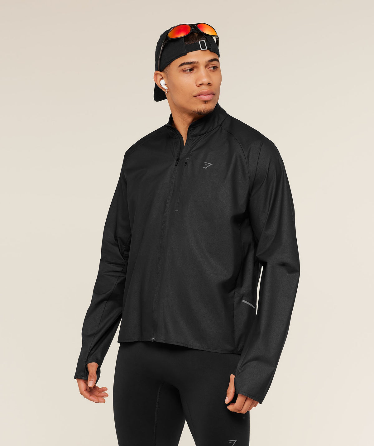 Gymshark Running Elite Lightweight Windbreaker 'Black'