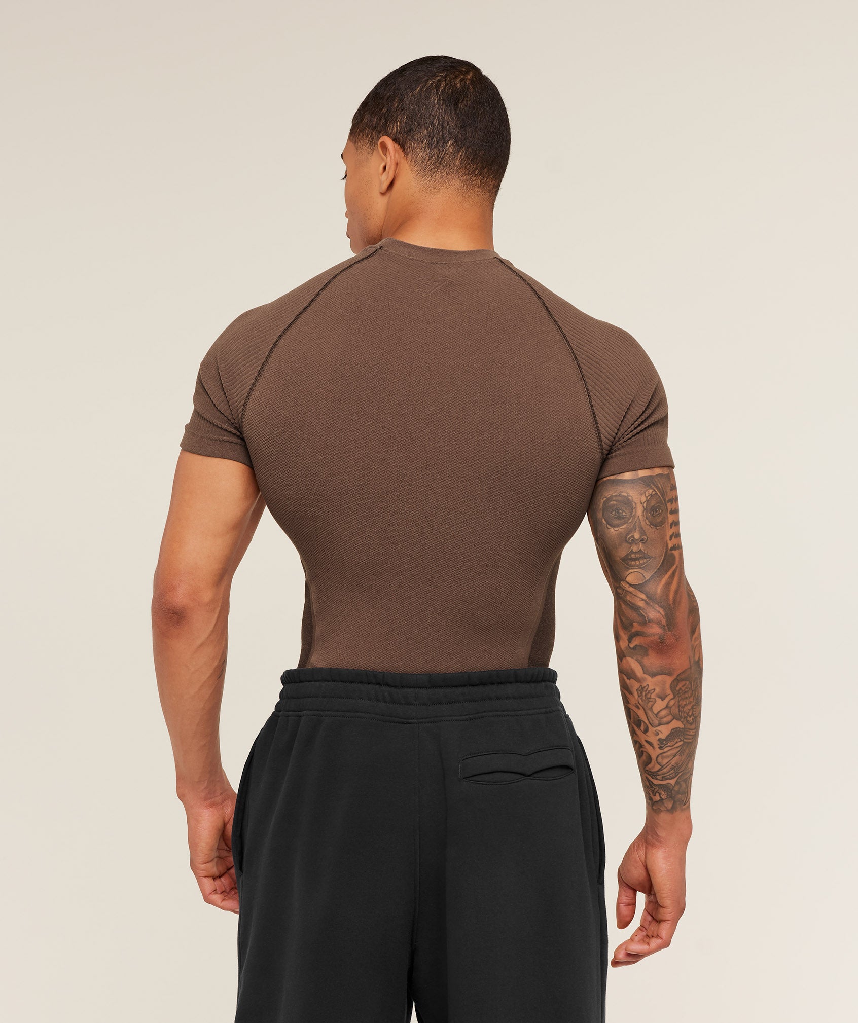 Gymshark Physique T-Shirt 'Soft Brown Archive Brown'