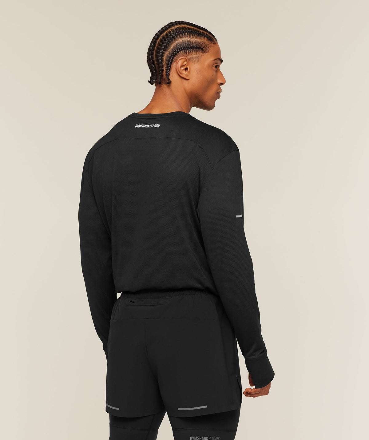 Gymshark Running Long Sleeve T-Shirt 'Black'