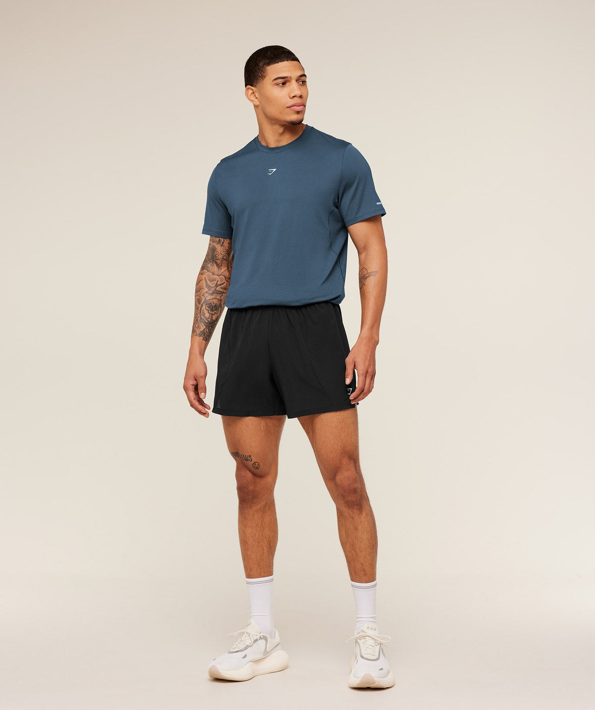 Gymshark Running T-Shirt 'Stealth Blue'