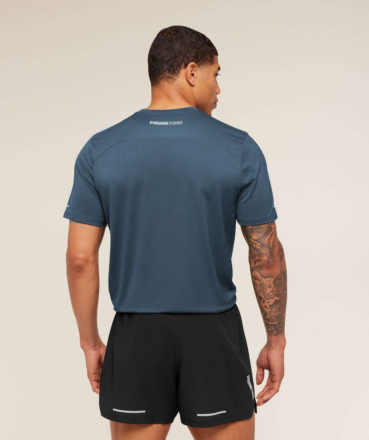 Gymshark Running T-Shirt 'Stealth Blue'