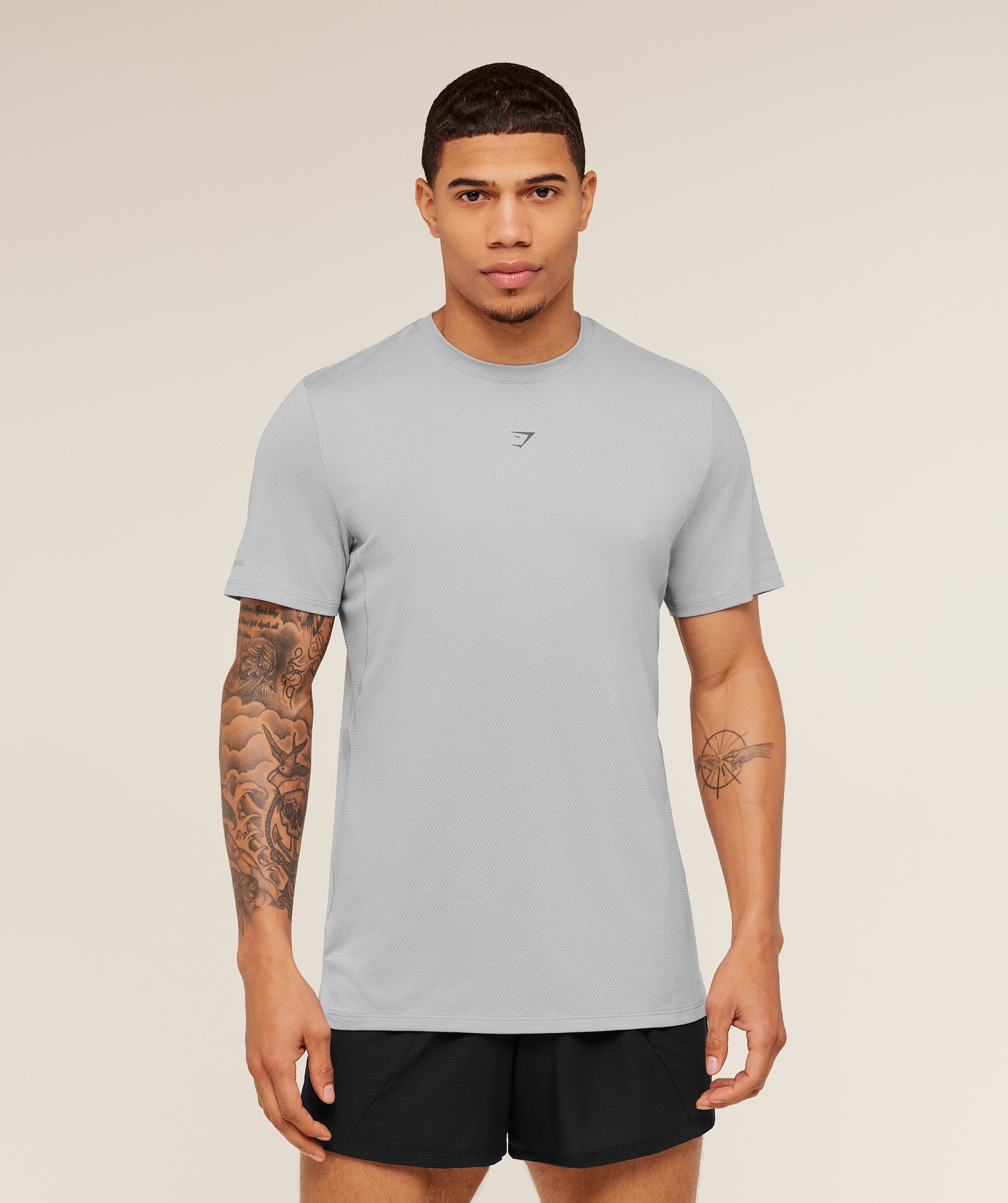 Gymshark Running T-Shirt 'Stratus Grey'