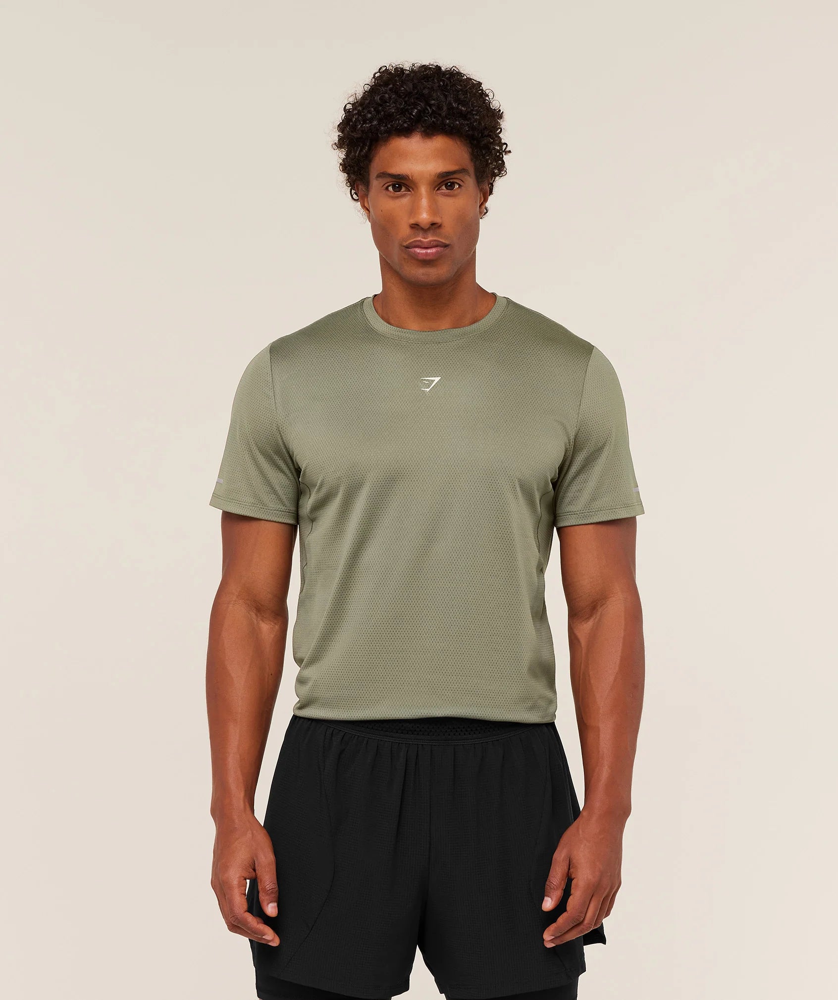 Gymshark Running T-Shirt 'Base Green'