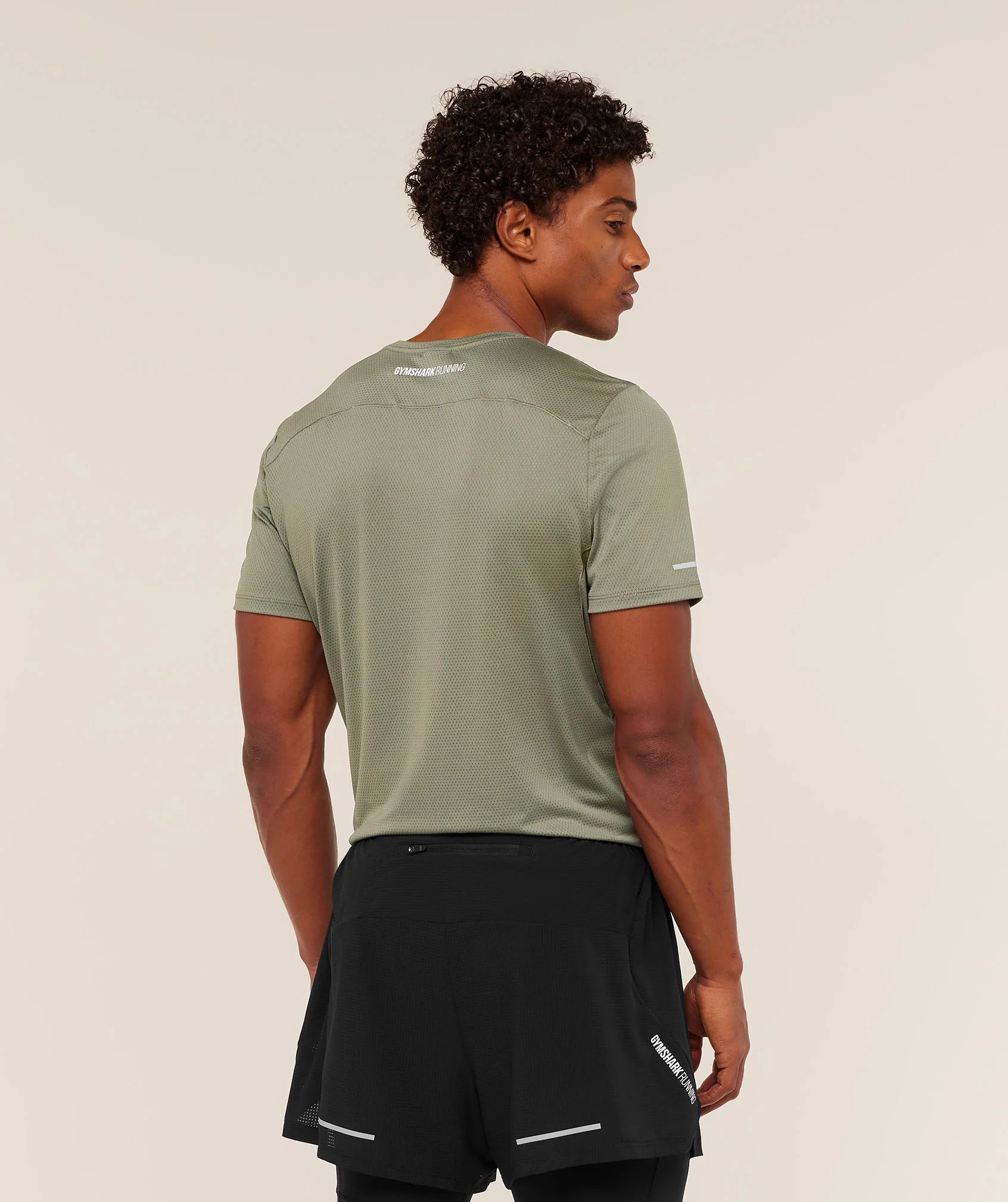 Gymshark Running T-Shirt 'Base Green'