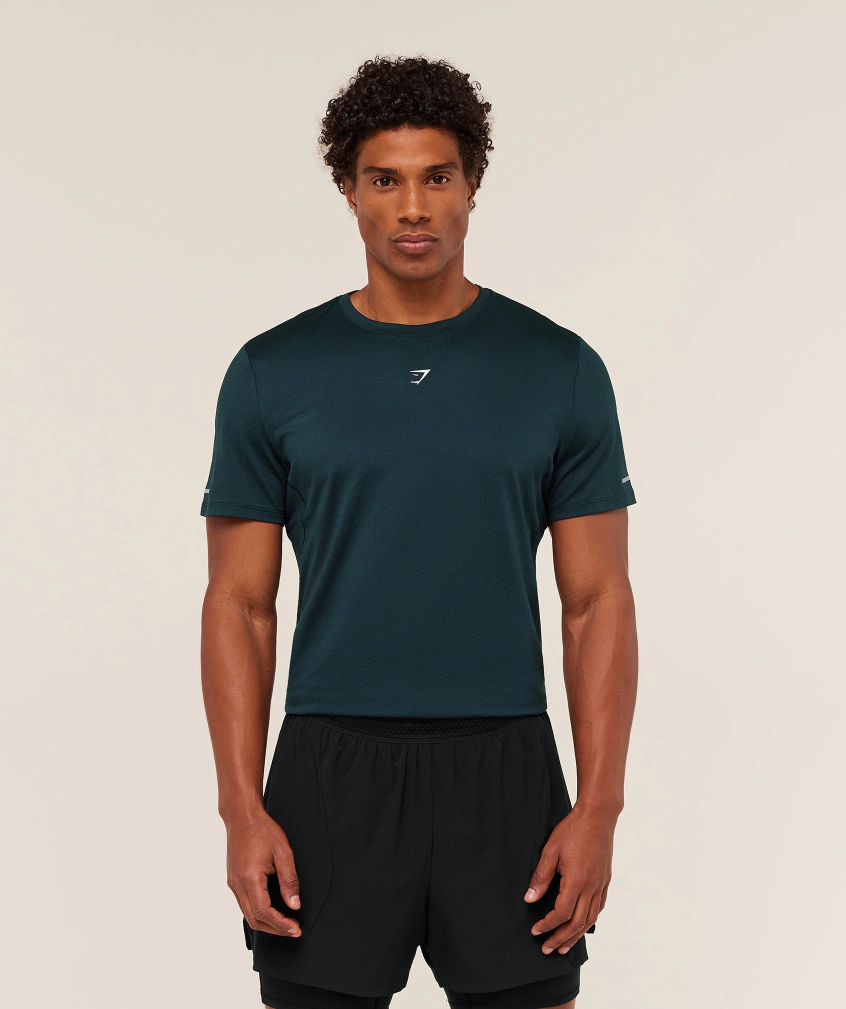Gymshark Running T-Shirt 'Deep Petrol Blue'