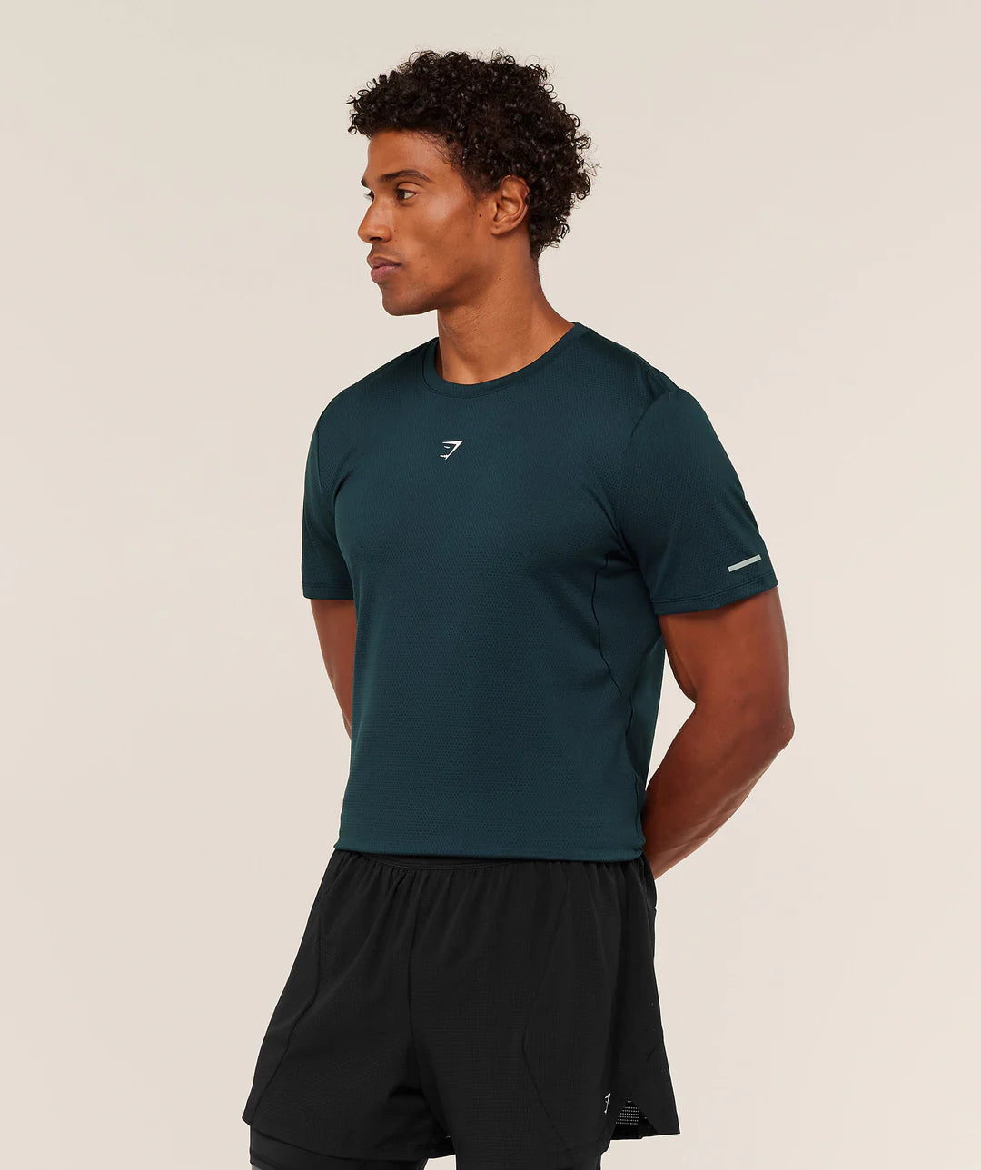 Gymshark Running T-Shirt 'Deep Petrol Blue'