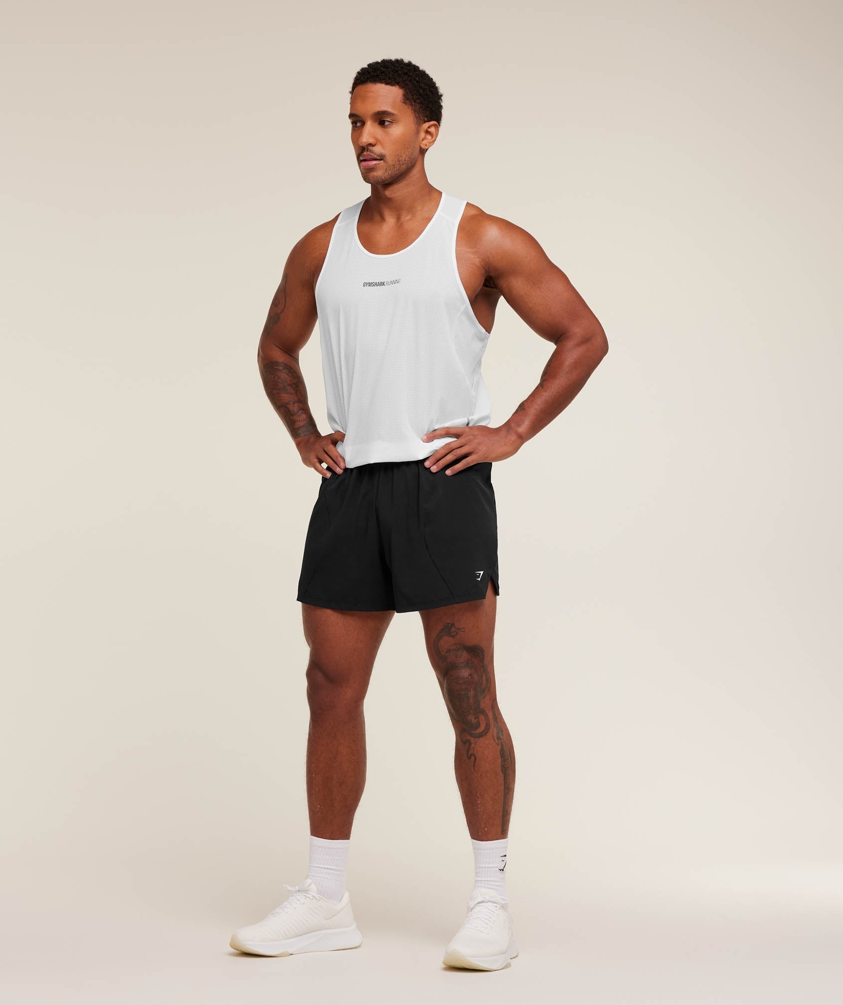 Gymshark Running Tank 'White'