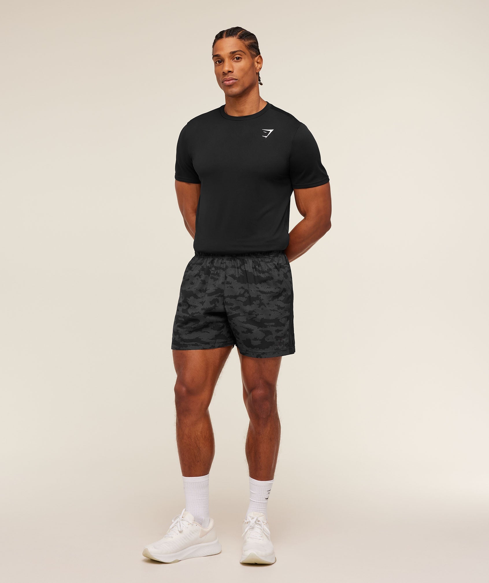Gymshark Sport 5" Shorts 'Grey Black'