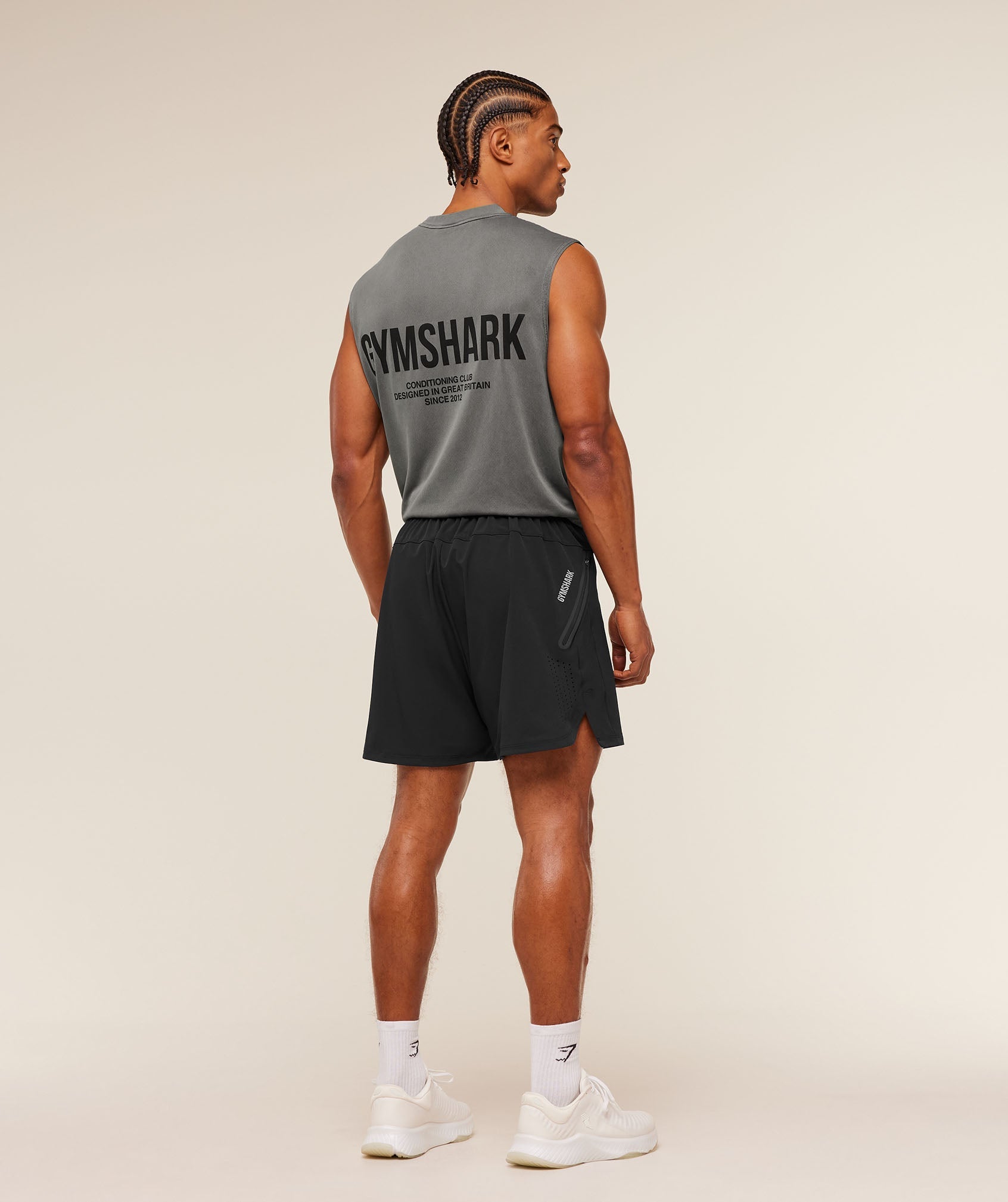 Gymshark Sport Hybrid 6" Shorts 'Black'