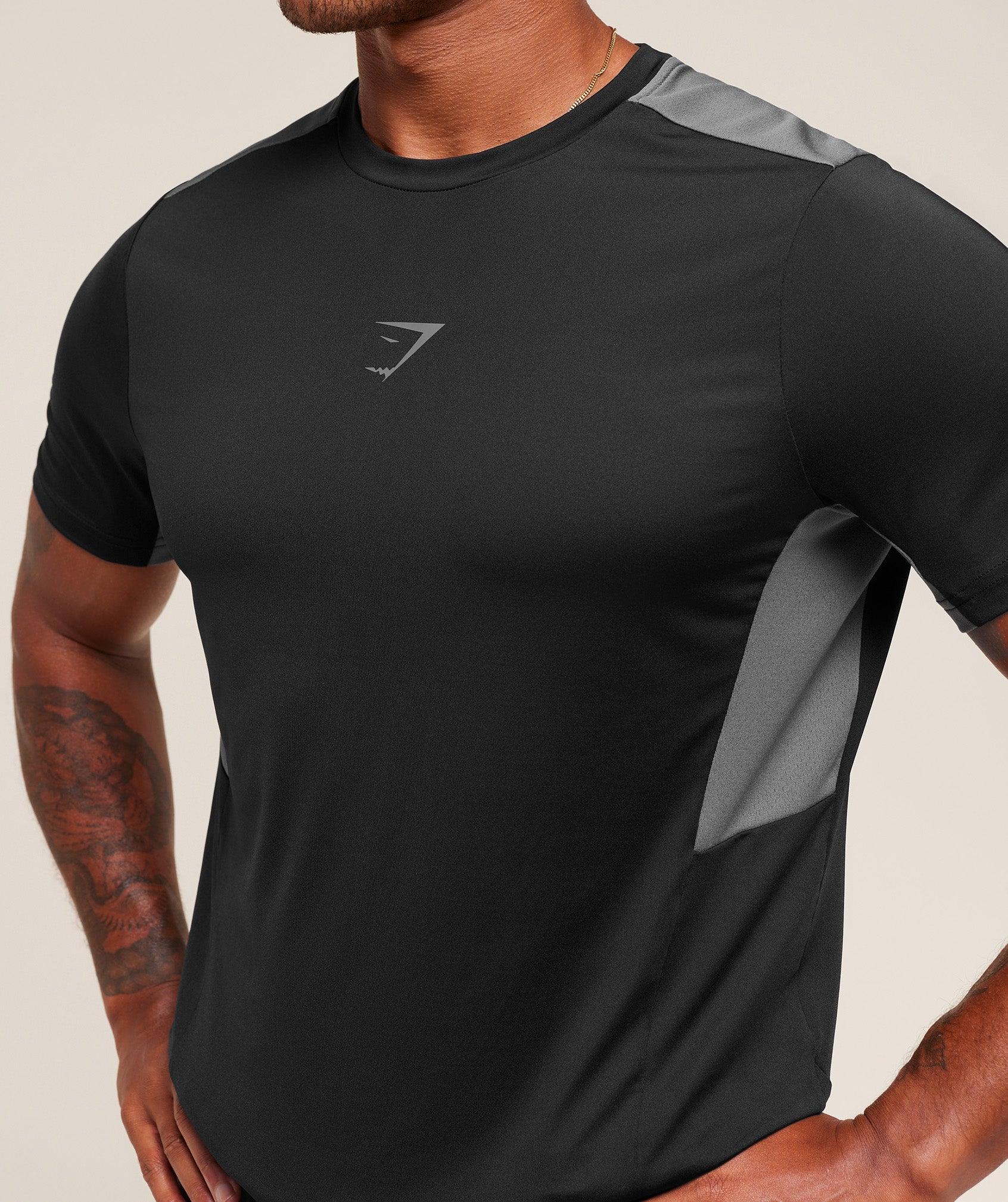 Gymshark Sport T-Shirt 'Black Dark Grey'
