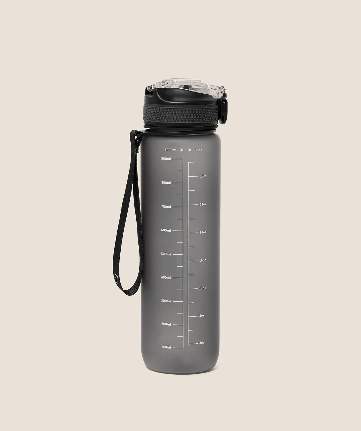 Gymshark Sports Bottle With Straw 'Black'