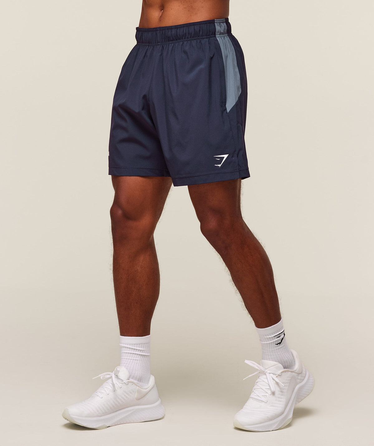 Gymshark Sport Panel 7" Shorts 'Heavy Blue Iron Blue'