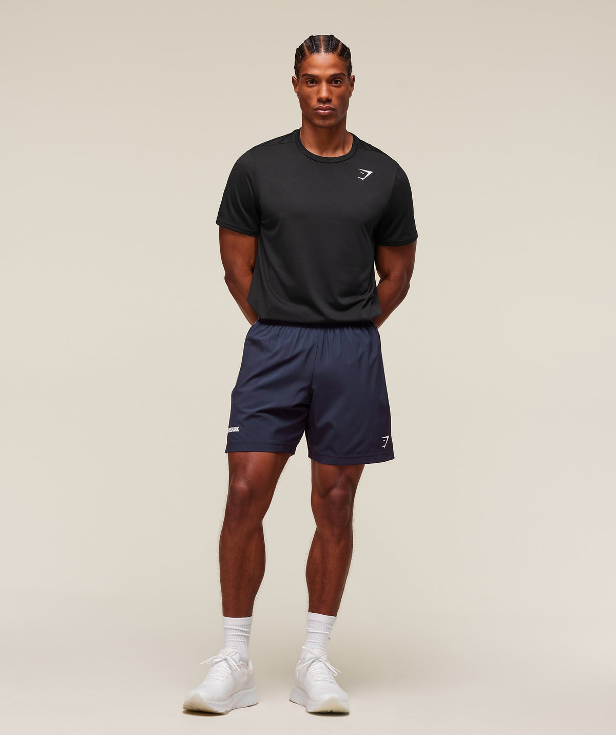 Gymshark Sport Panel 7" Shorts 'Heavy Blue Iron Blue'