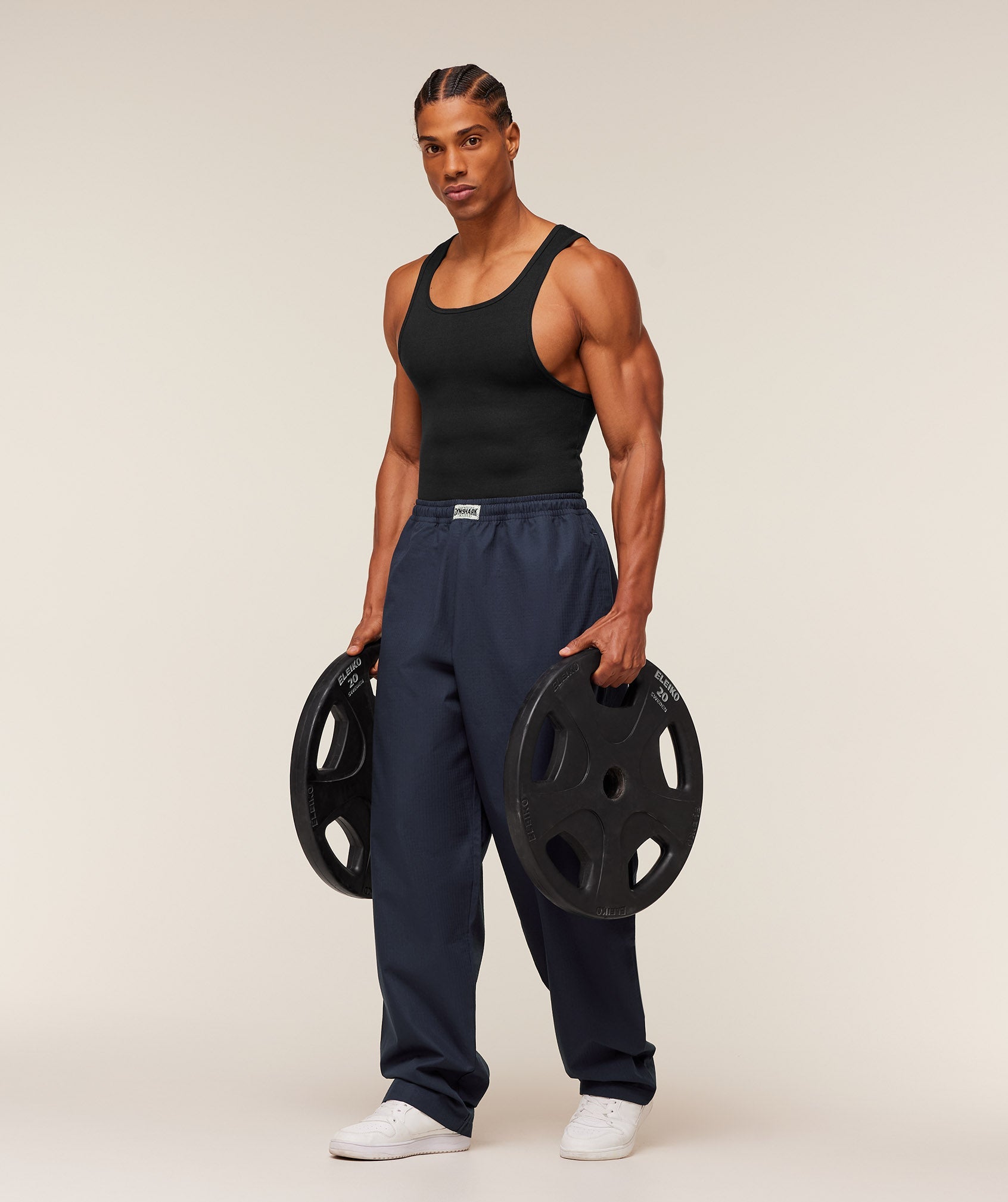 Gymshark Straight Leg Pumper Pants 'Heavy Blue'