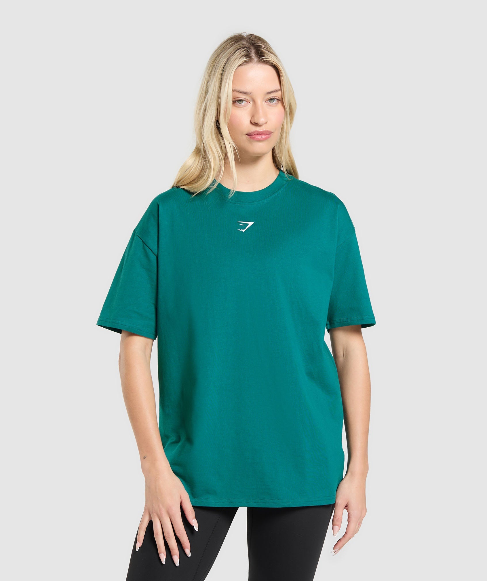 Gymshark Trace Graphic Oversized T-Shirt 'Functional Teal'