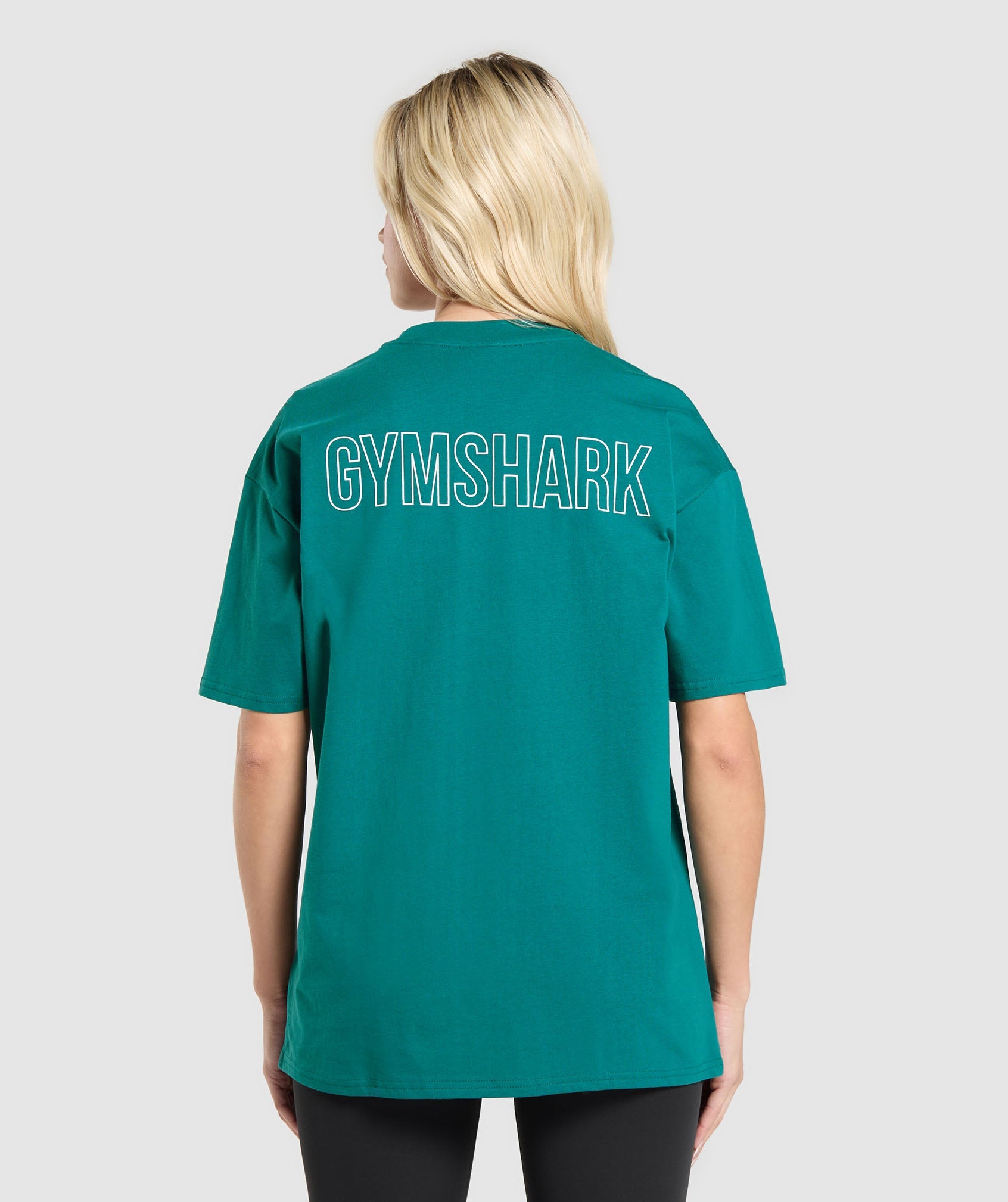Gymshark Trace Graphic Oversized T-Shirt 'Functional Teal'