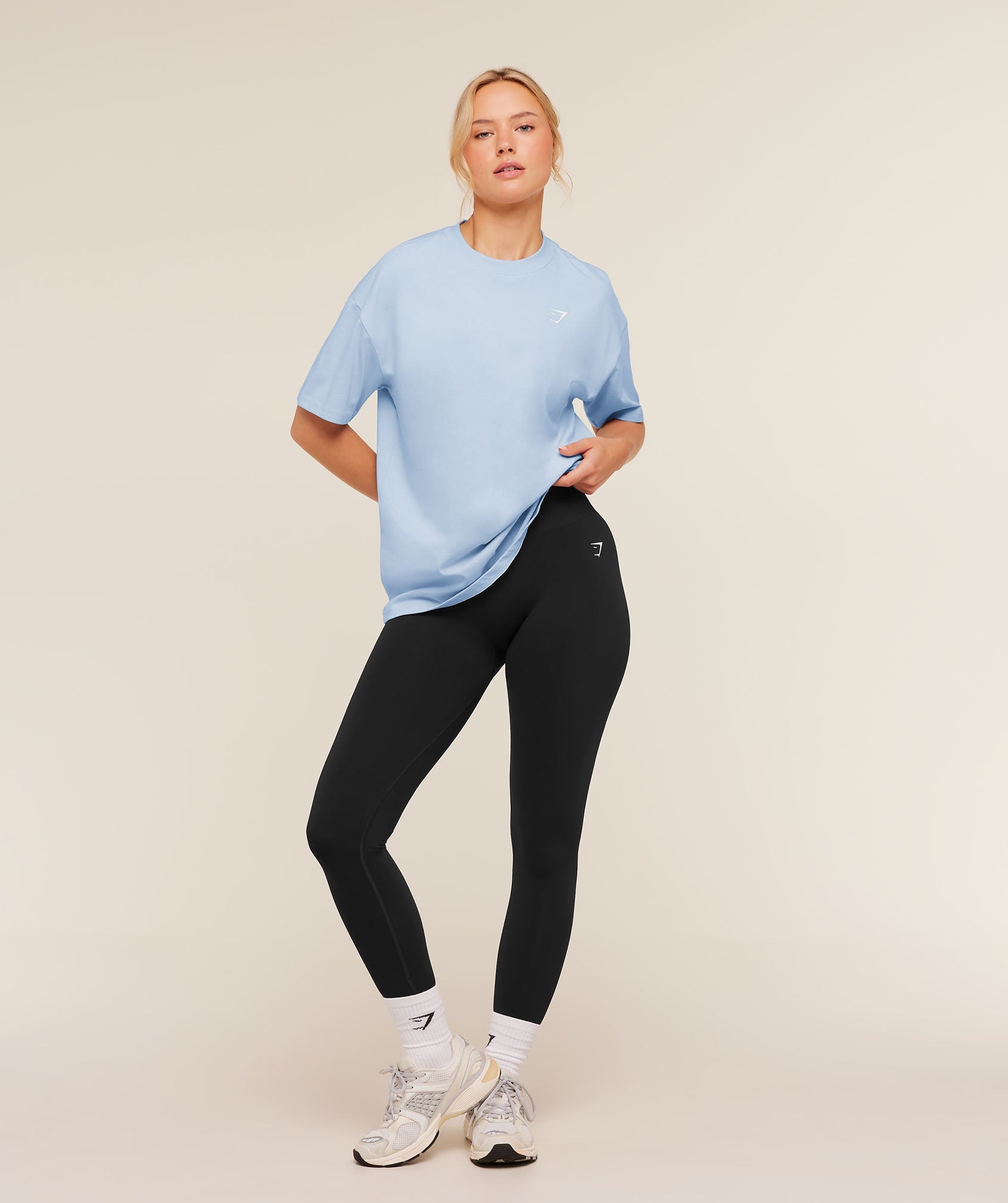 Gymshark Training Oversized T-Shirt 'Chilled Blue'