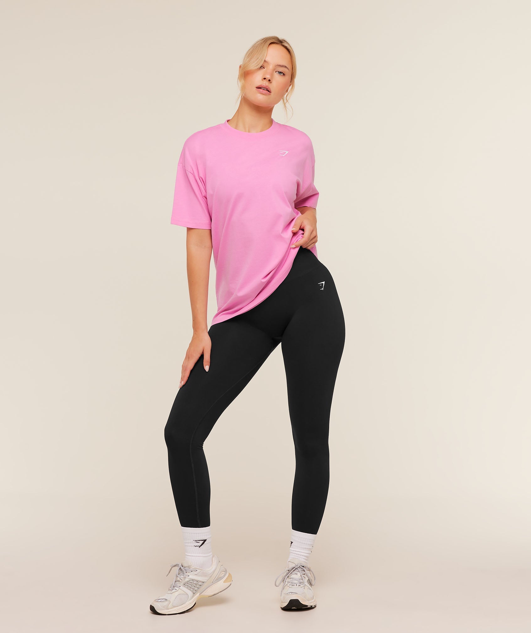 Gymshark Training Oversized T-Shirt 'Focus Pink'