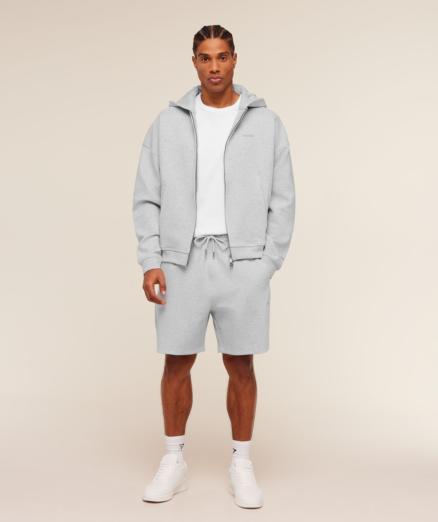 Gymshark Evolve Lightweight Shorts 'Bros Soft Grey Marl'