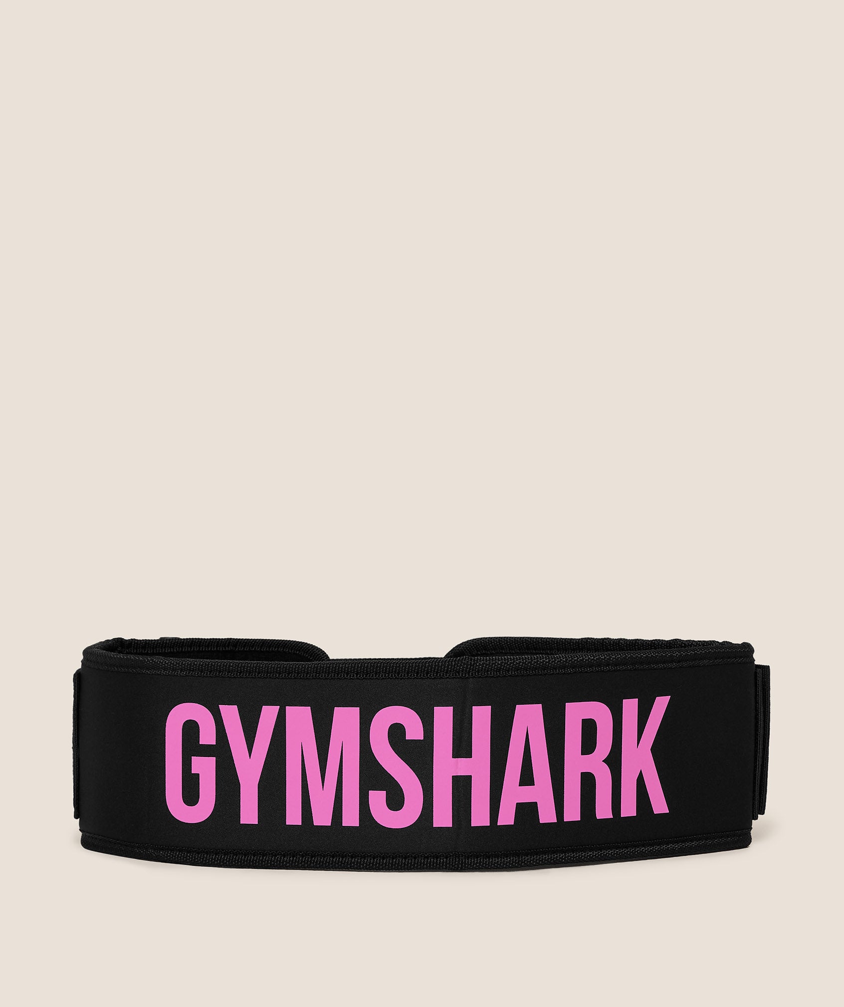 Gymshark Velcro Weightlifting Belt 'GS Black GS Focus Pink'
