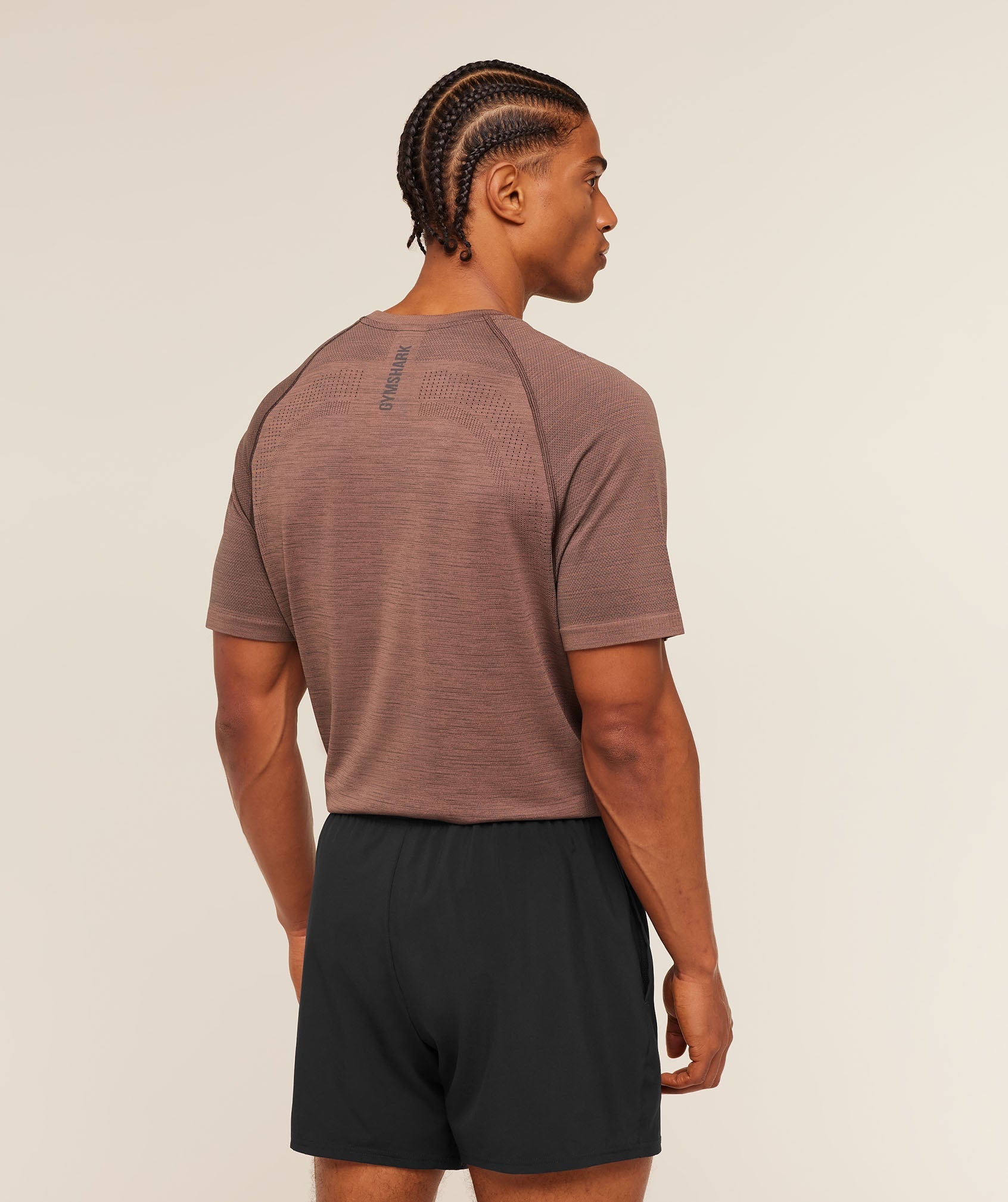 Gymshark Vital Seamless T-Shirt 'Taupe Brown Cool Brown'