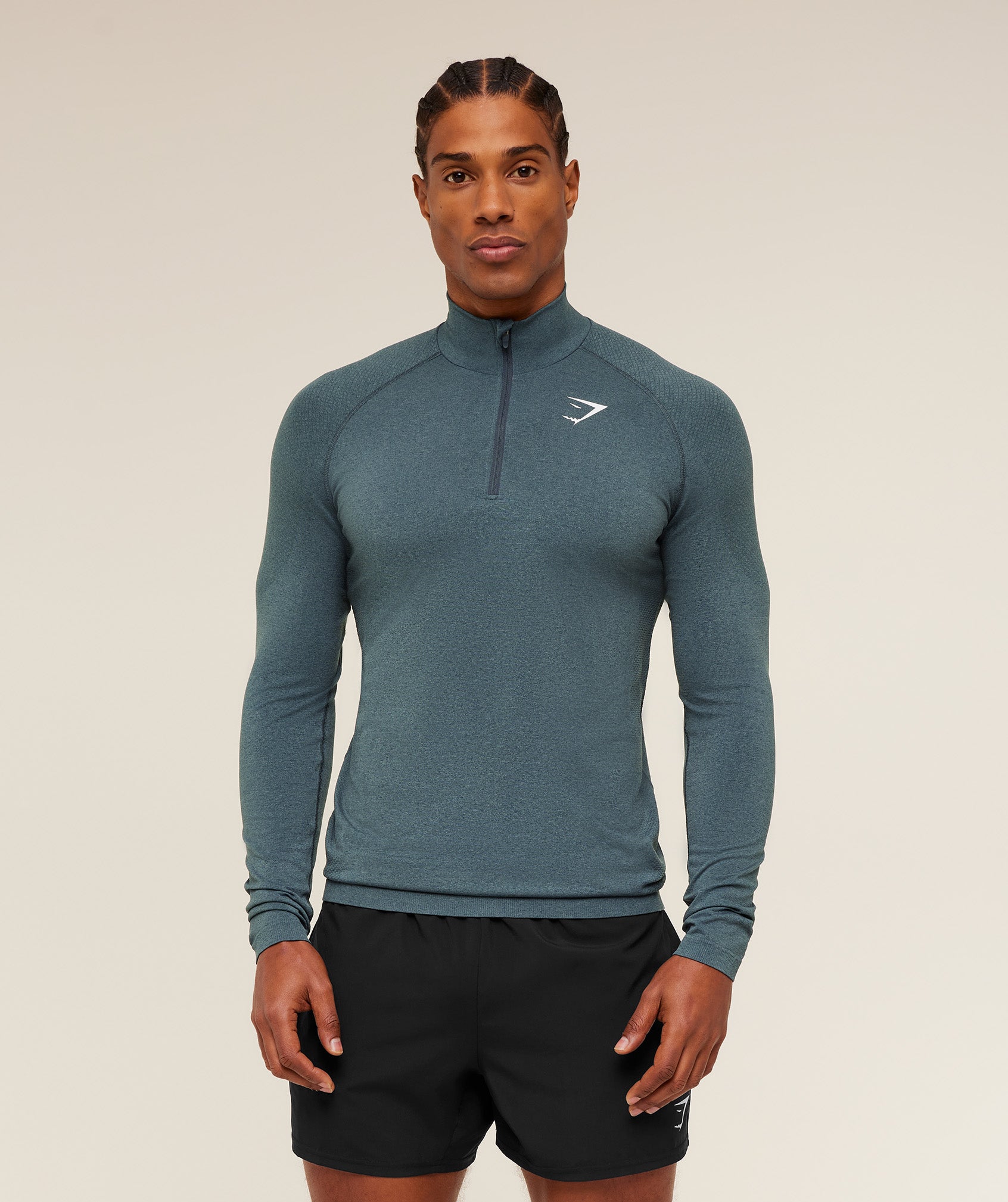 Gymshark Vital 1/4 Zip 'Iron Blue Stealth Blue'