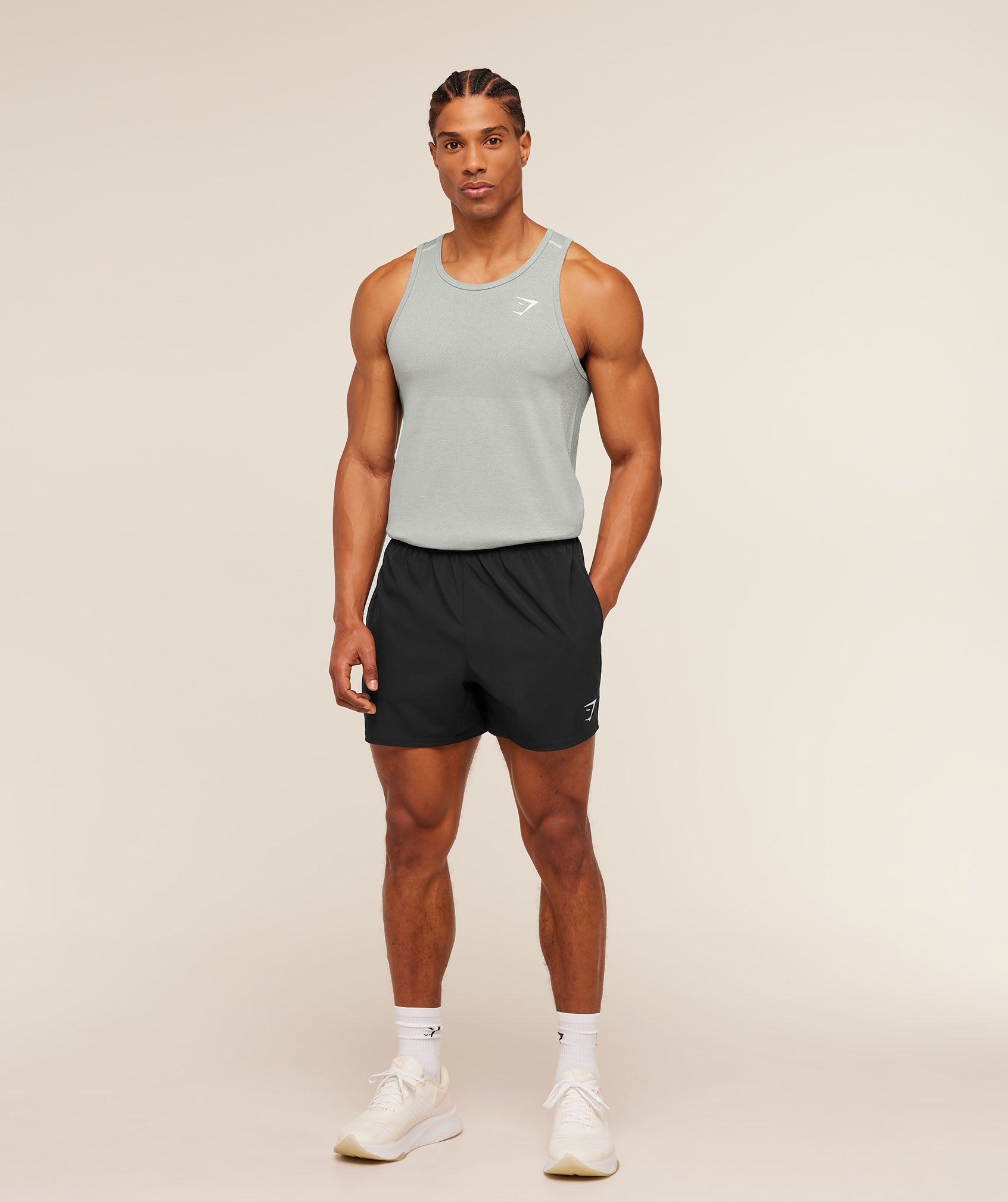 Gymshark Vital Tank 'Light Grey Smokey Grey'