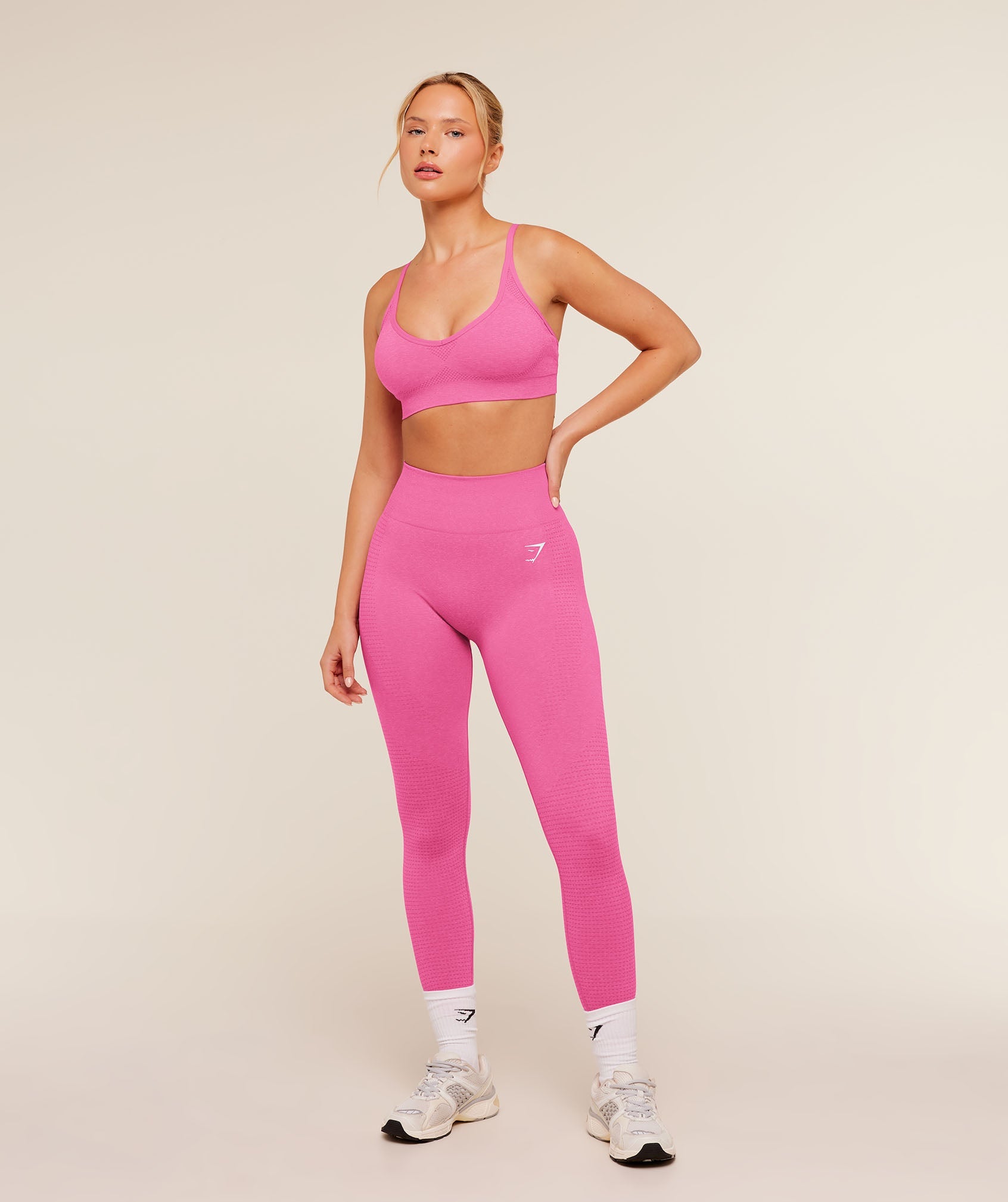 Gymshark Vital Seamless 2.0 Leggings 'Super-Set Pink Marl'