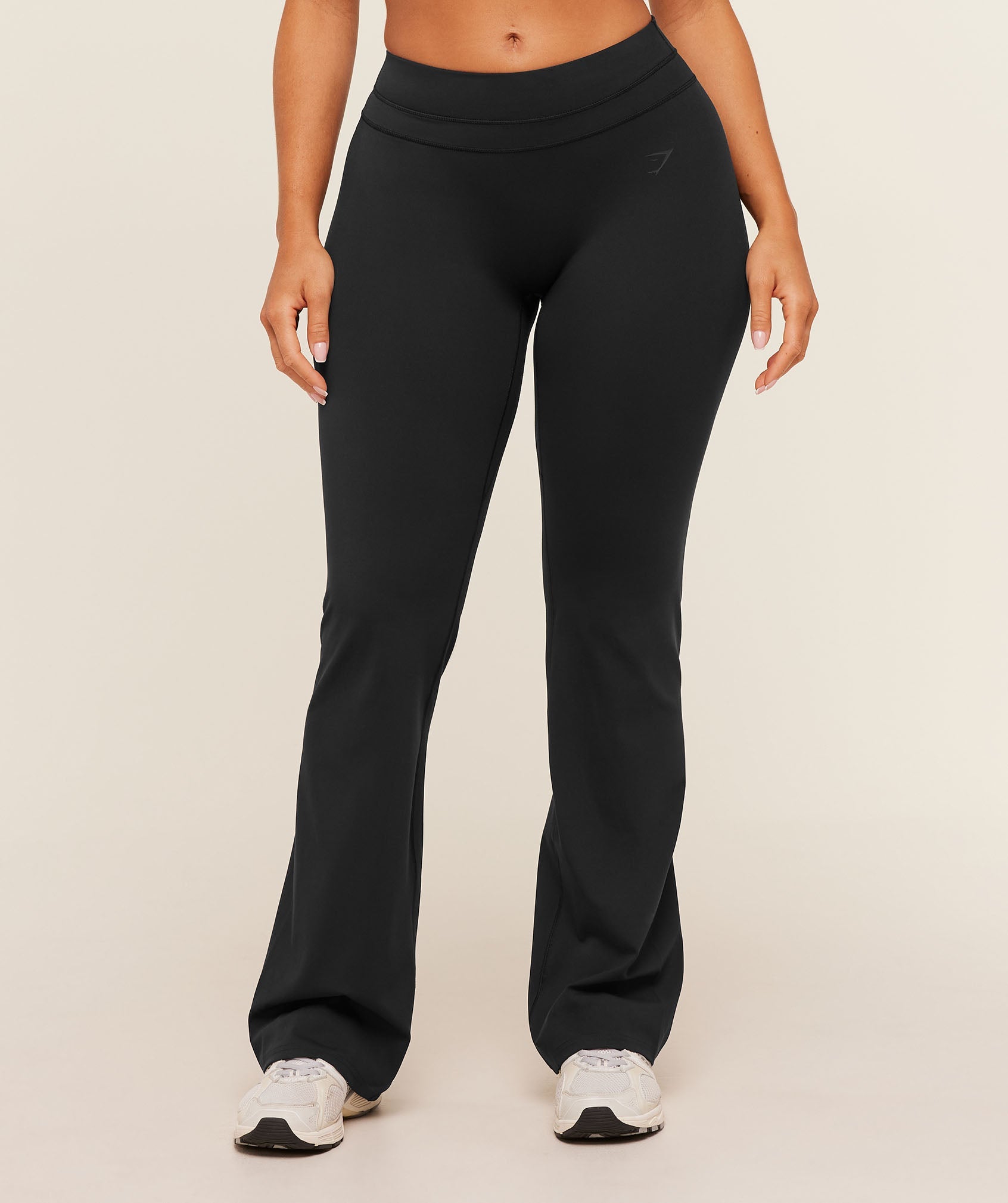 Gymshark Whitney Mid-High Rise Flared Leggings 'Black'