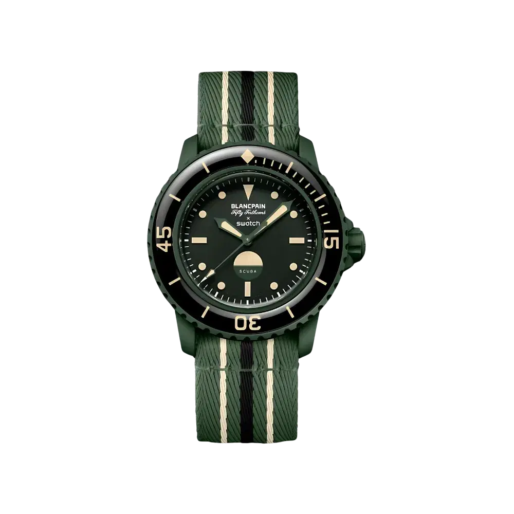 Blancpain x Swatch Green Abyss Scuba Fifty Fathoms Dive Watch
