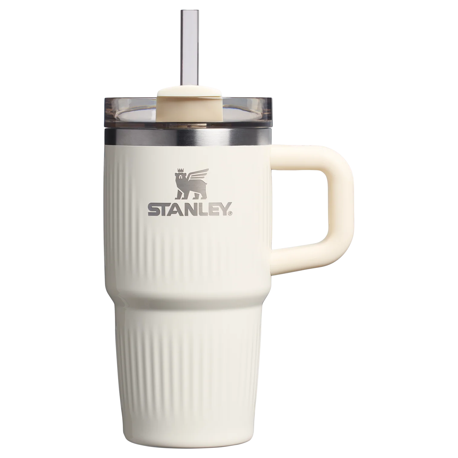 Stanley The Quencher® H2.0 Fluted Tumbler with Handle | 20 OZ Cream Gloss