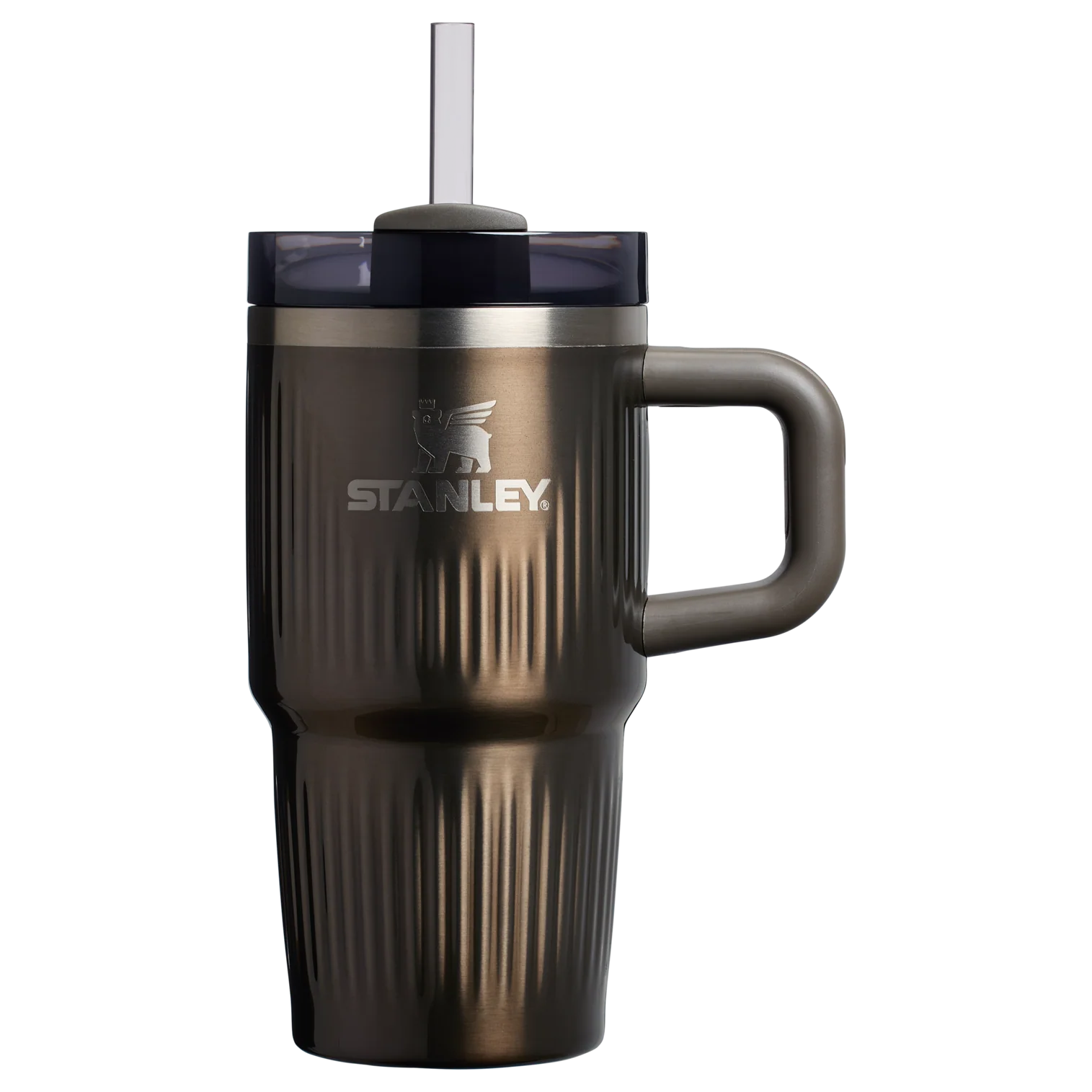 Stanley The Quencher® H2.0 Fluted Tumbler with Handle | 20 OZ Gunmetal Shine