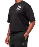 Gymshark Collegiate Graphic T-shirt - Black