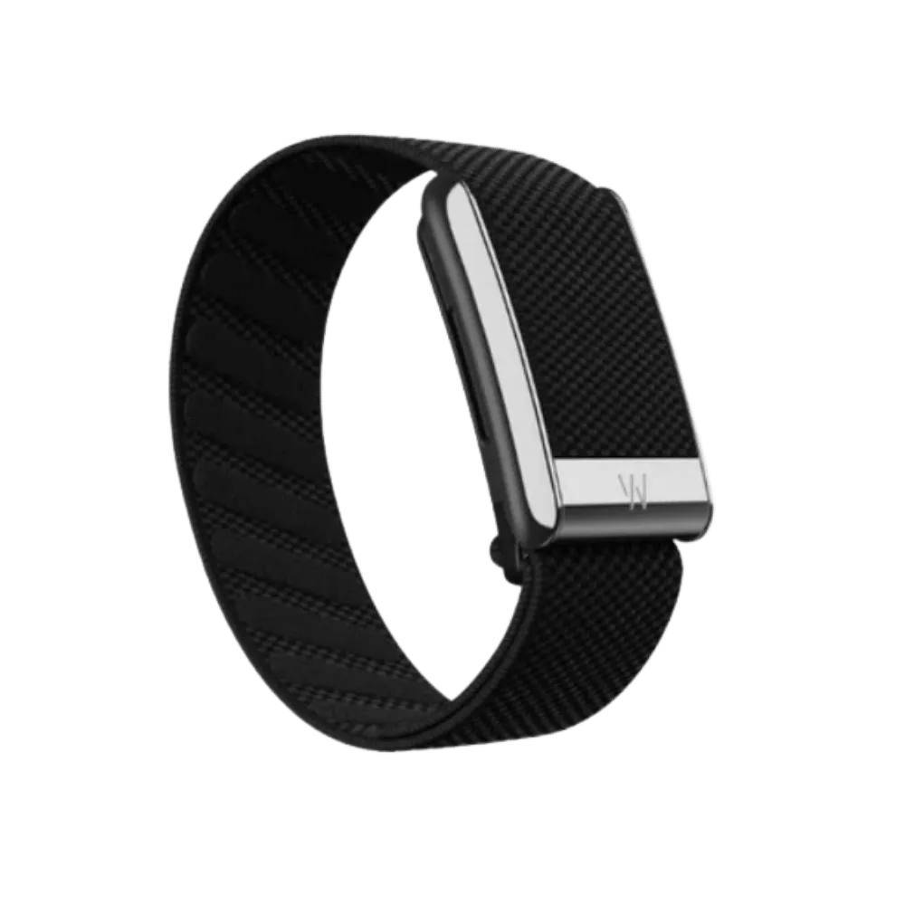 Whoop 5.0 Superknit Luxe Obsidian with Titanium Band (12 Month Peak Subscription Included)
