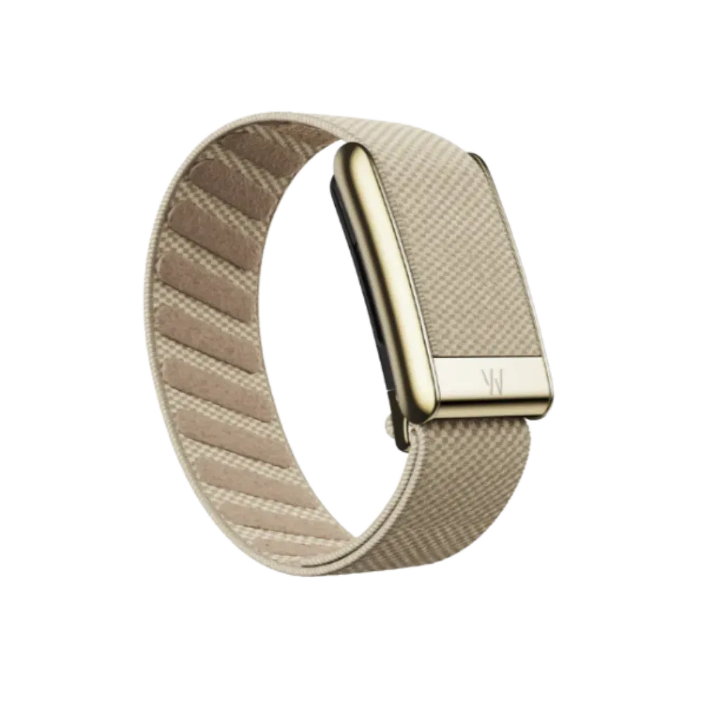 Whoop 5.0 Superknit Luxe Dune with Gold Band (Strap Only)