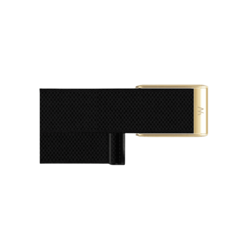 Whoop 5.0 Superknit Luxe Obsidian with Gold Band (12 Month Peak Subscription Included)