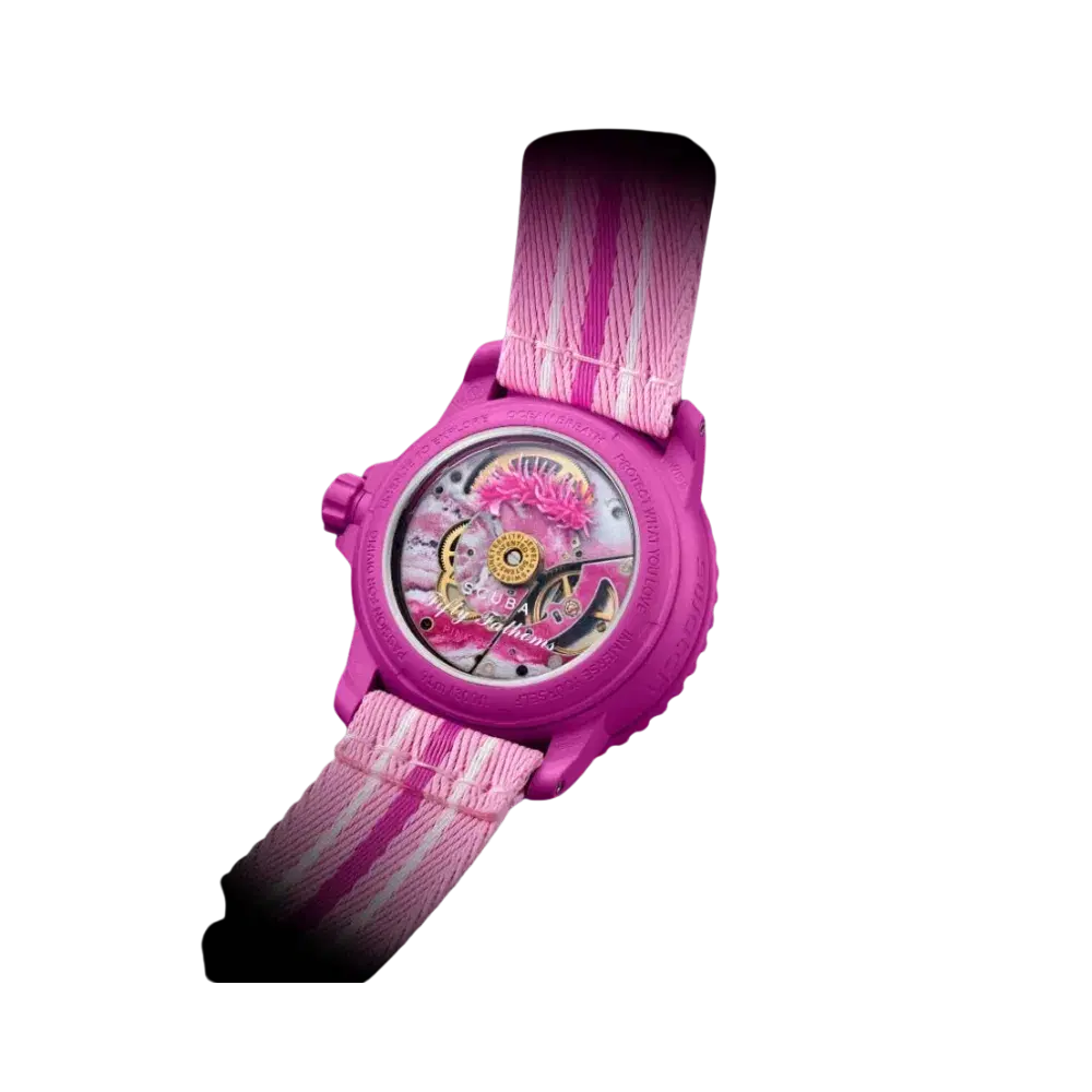 Blancpain x Swatch Bioceramic Scuba Fifty Fathoms Collection Pink Ocean